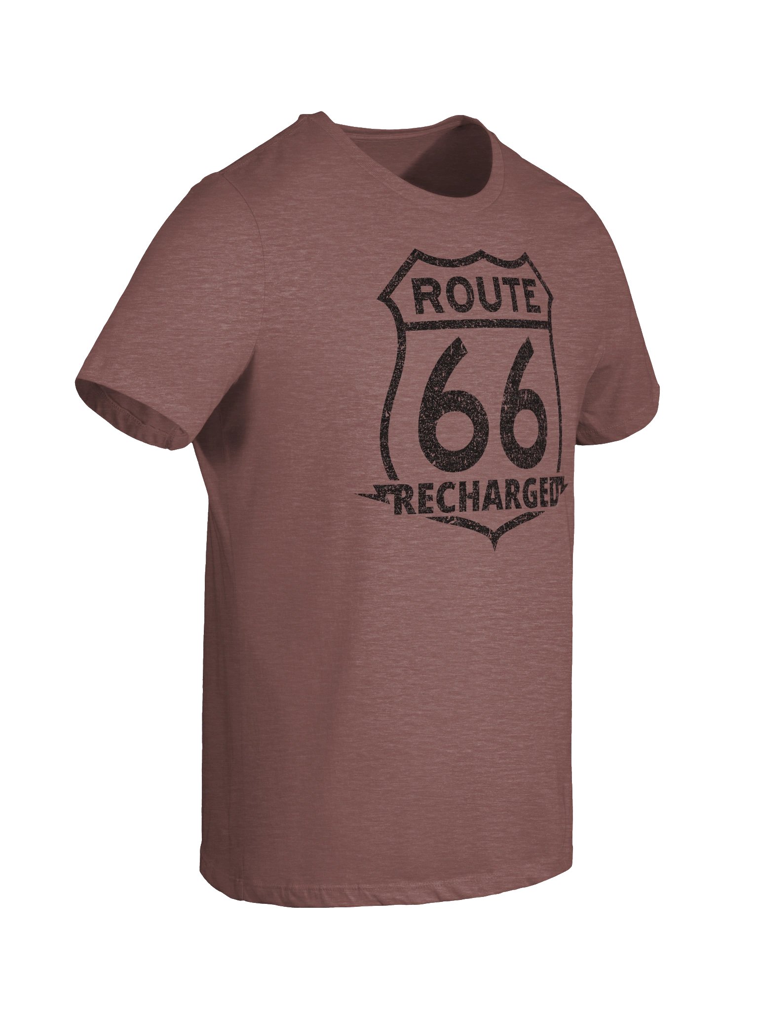 Route 66 Recharged - Black Faded Shield Outline (Womens) product image (63)