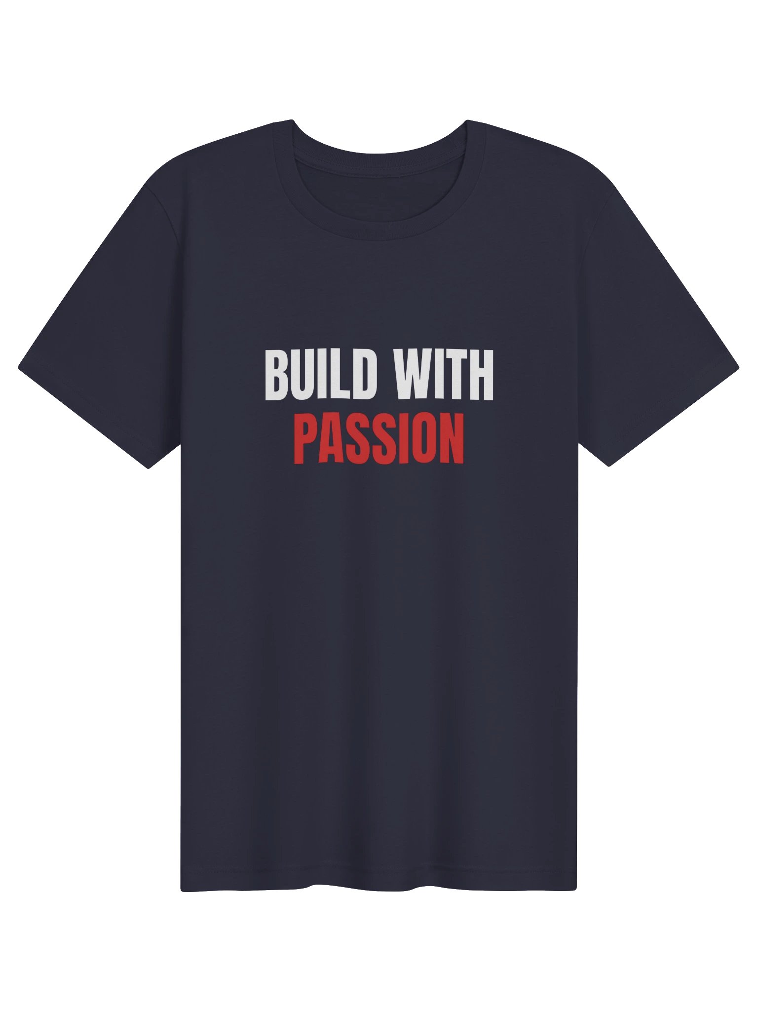 Build With Passion T-Shirt, Navy product image (1)