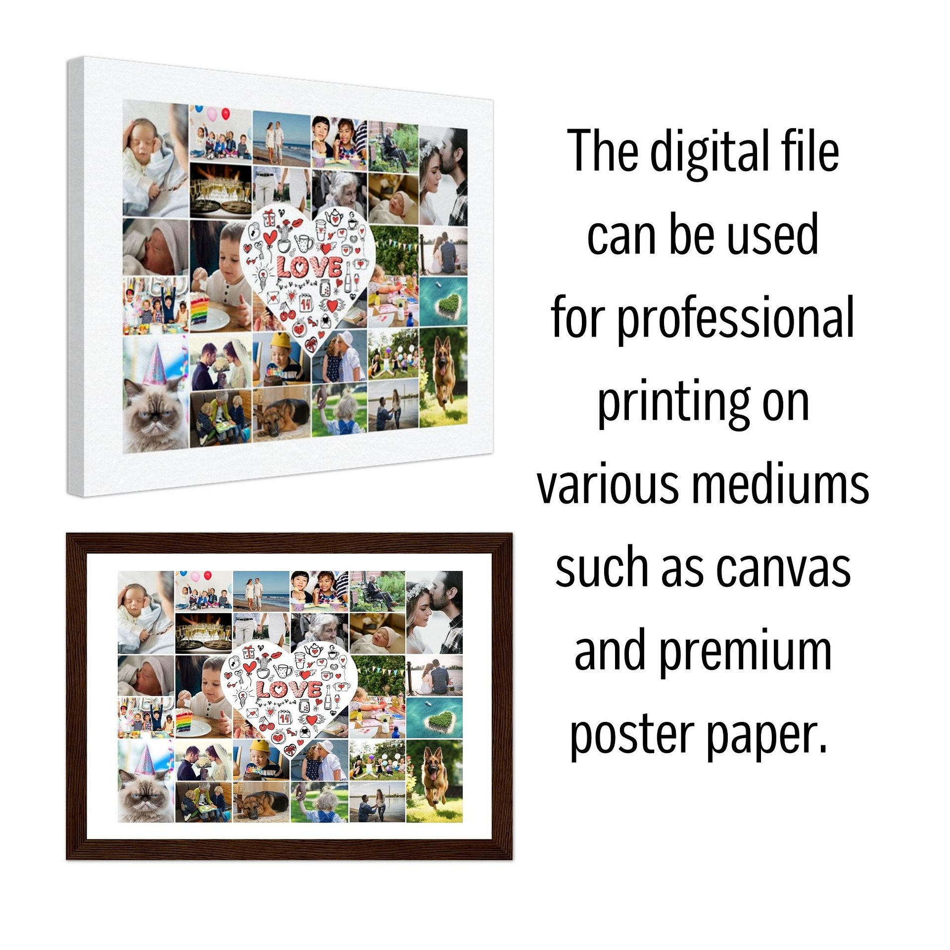 Love Themed Photo Collage Canva Template product image (5)