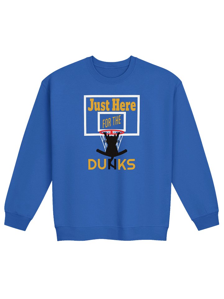 Basketball Cat (Just Here for the DUNKS) - Unisex Adult Sweatshirt product image (7)
