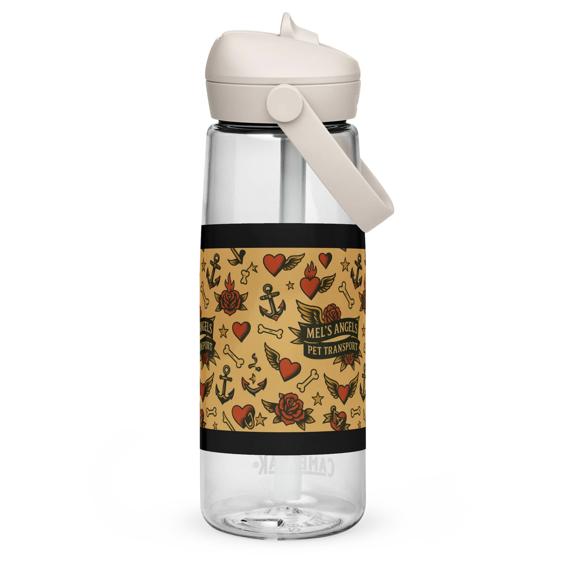 Mel’s Angels Pit Stop Tattoo Style CamelBak Water Bottle – Vintage Rockabilly Travel Gear product image (4)