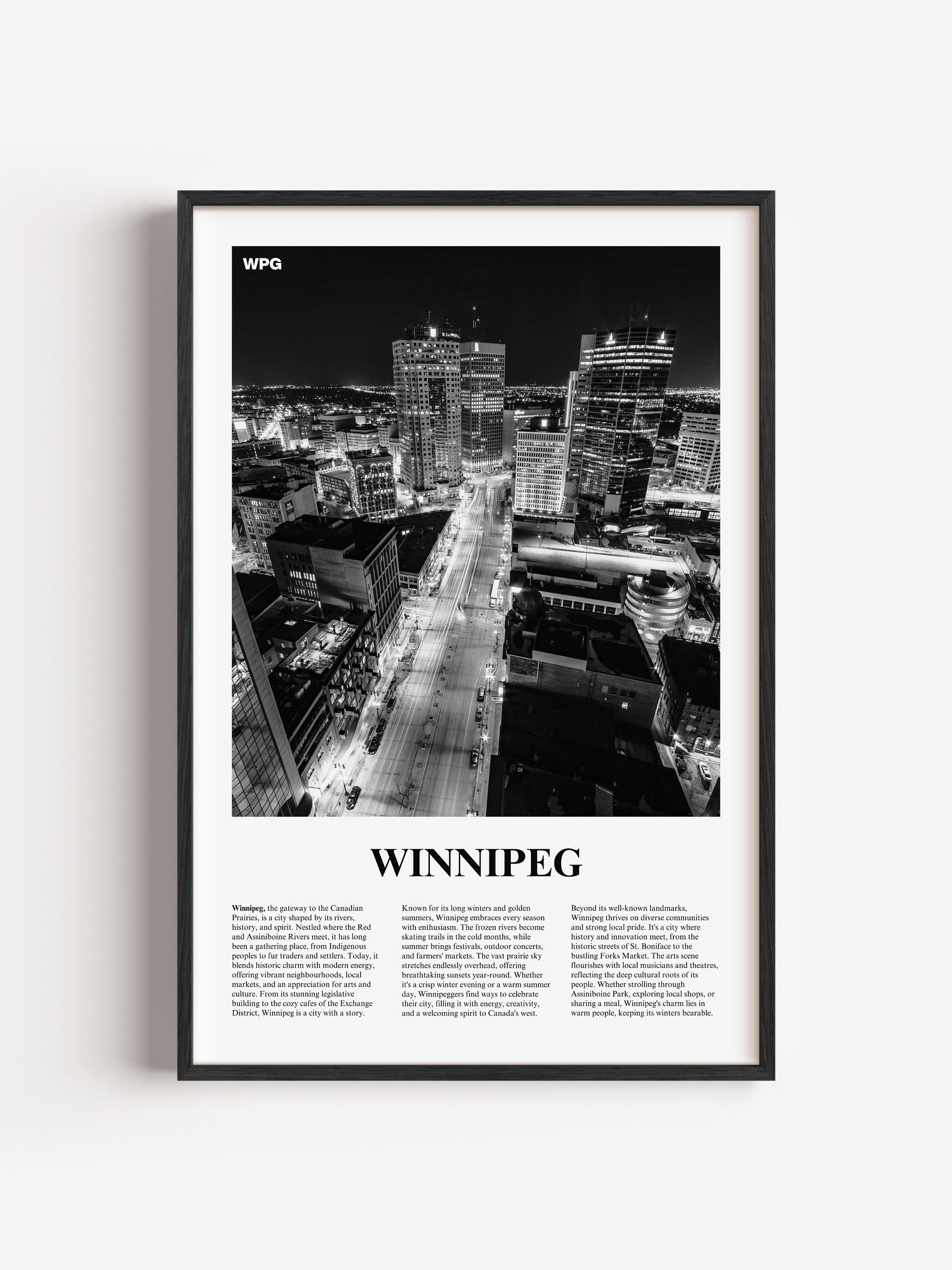Winnipeg 02 Newspaper Poster product image (1)