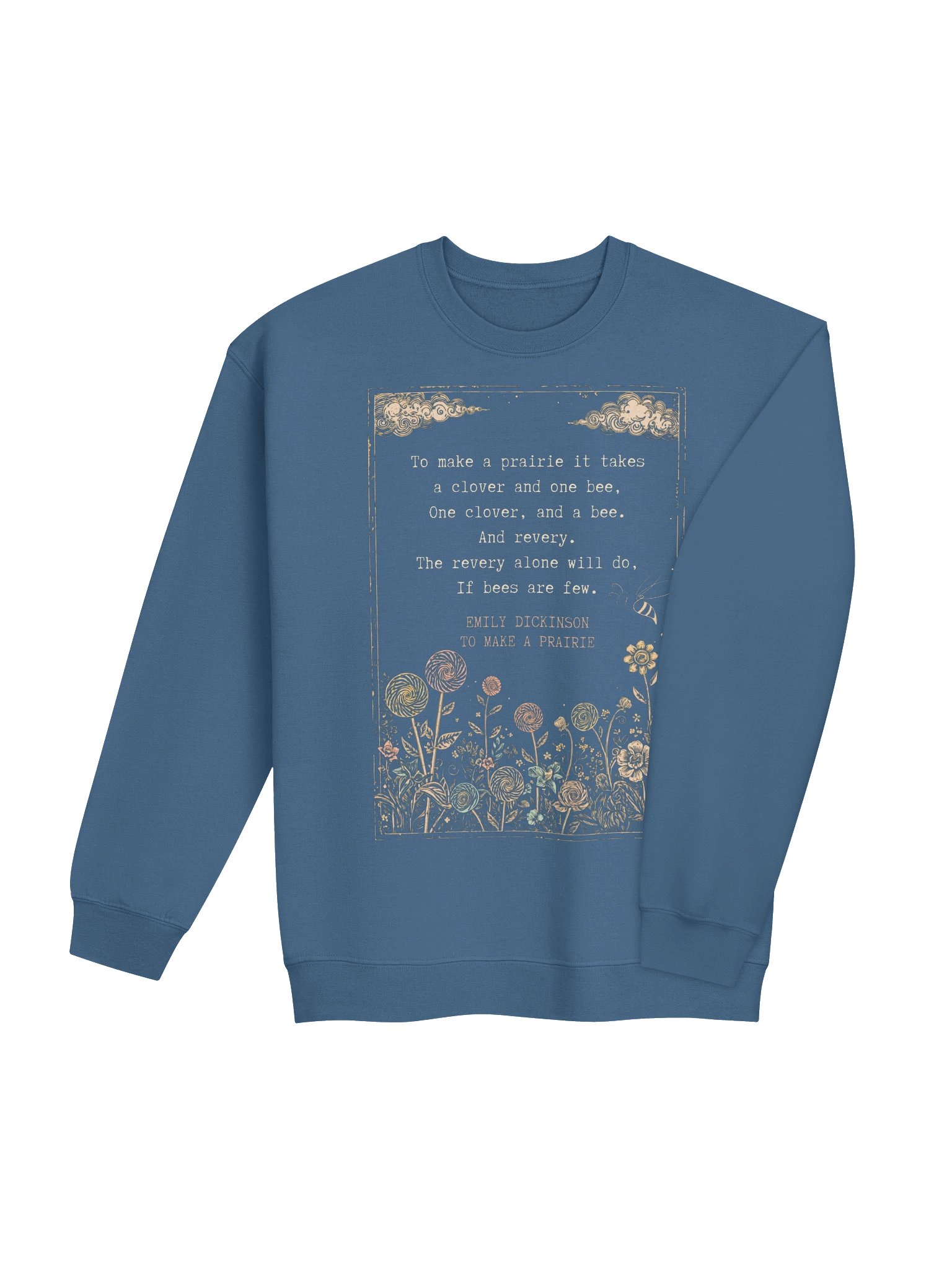 Emily Dickinson Prairie Quote Sweatshirt, Nature Lover Poetry Crewneck product image (5)