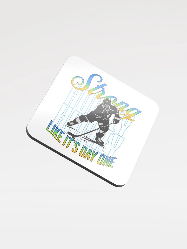 Like Its Day One Hockey Silhouette Coaster product image (2)