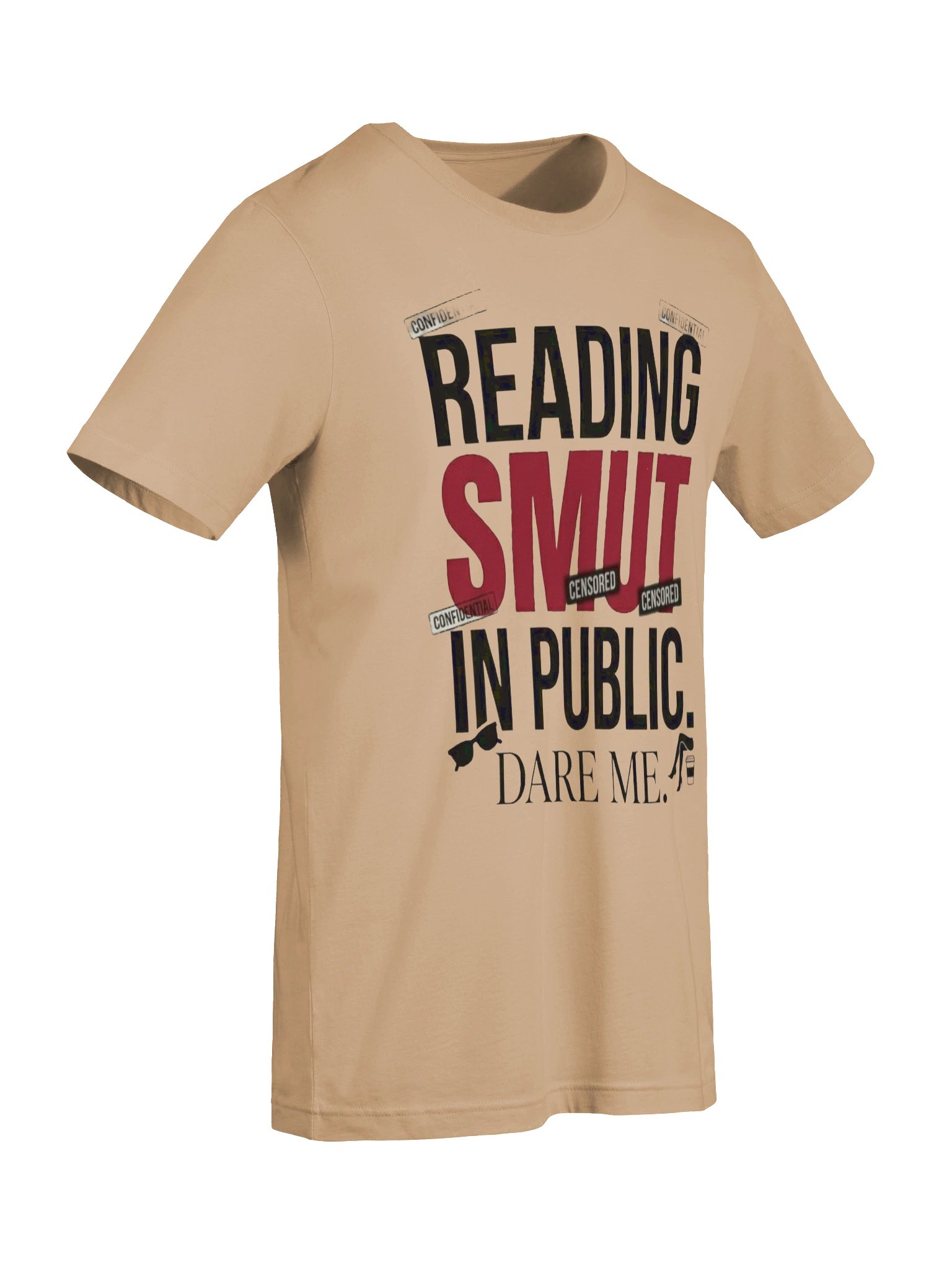Reading Smut in Public Dare Me Spicy Romance Reader T-Shirt for BookTok Girls product image (7)
