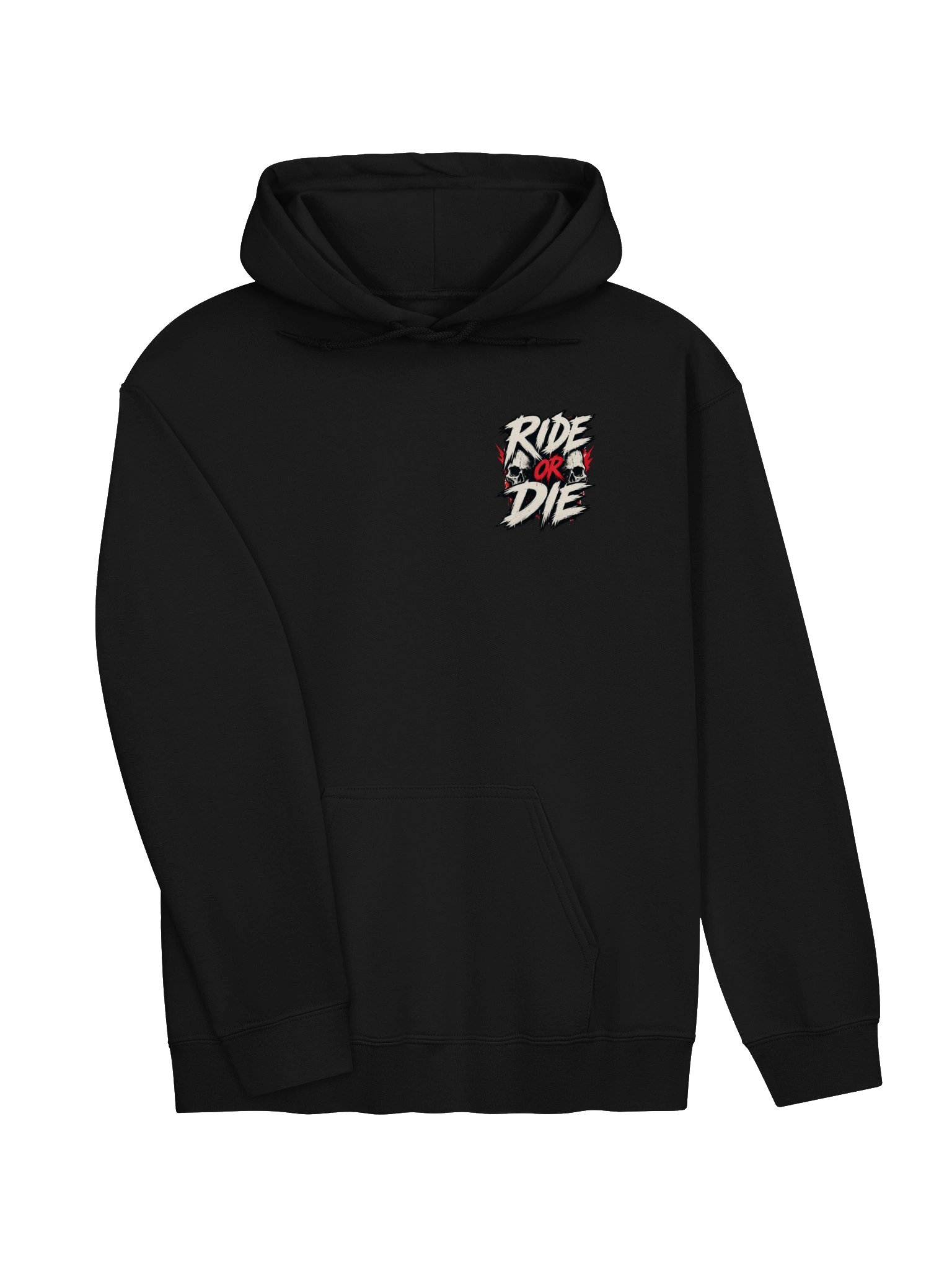 Ride or Die Skull Graphic Hoodie product image (31)