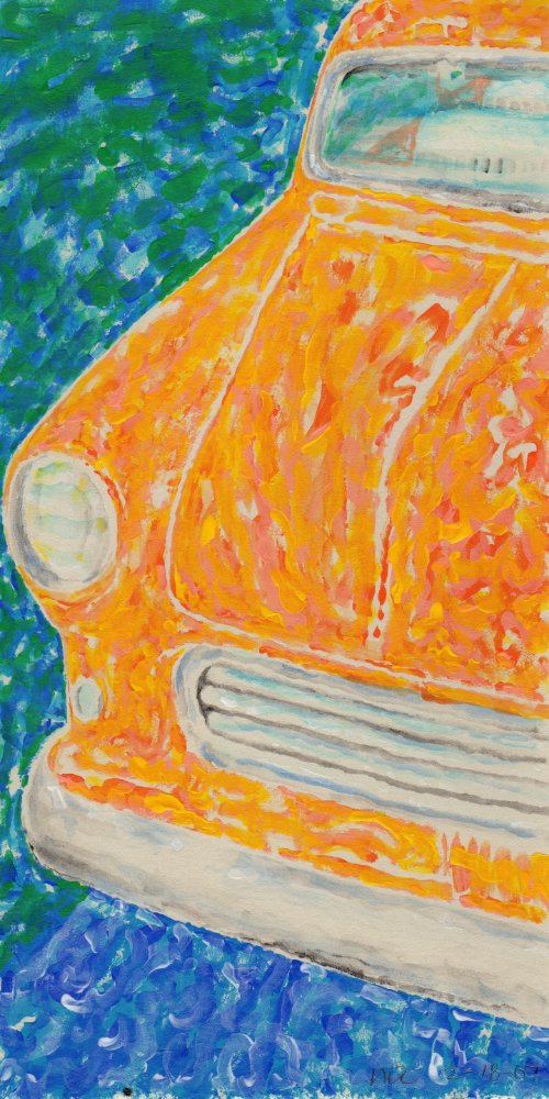 Orange Car on canvas (2007) product image (1)