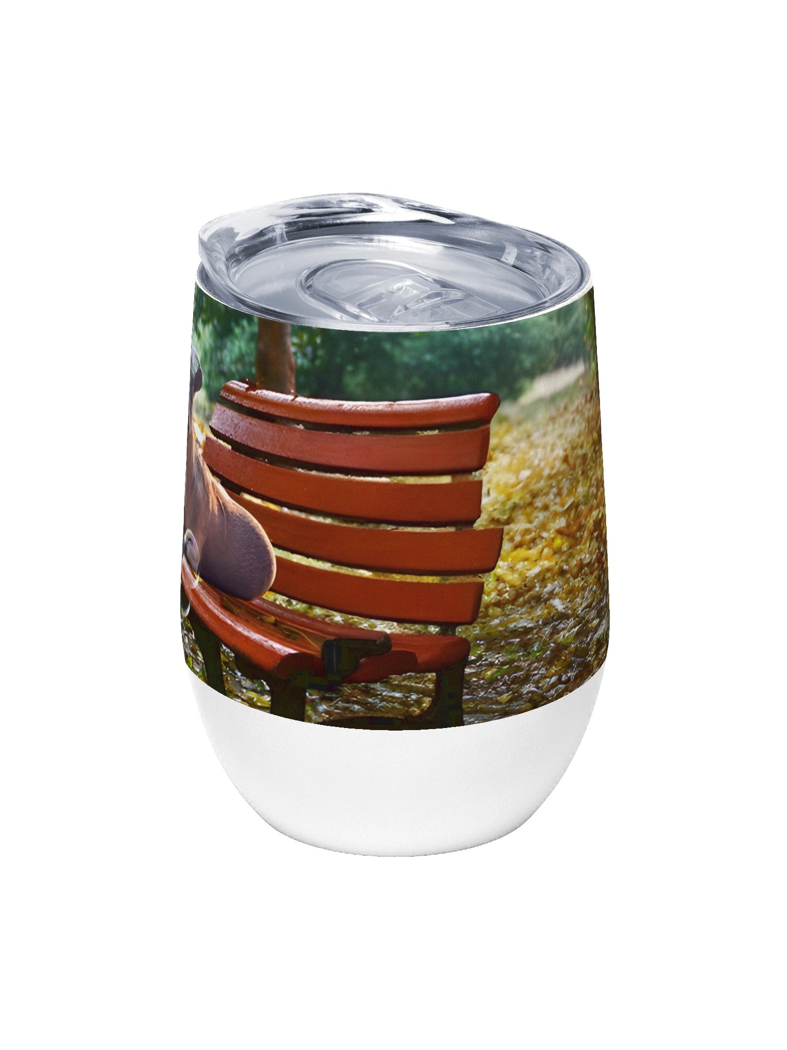 Rey The Goat On A Bench Wine Tumbler product image (6)