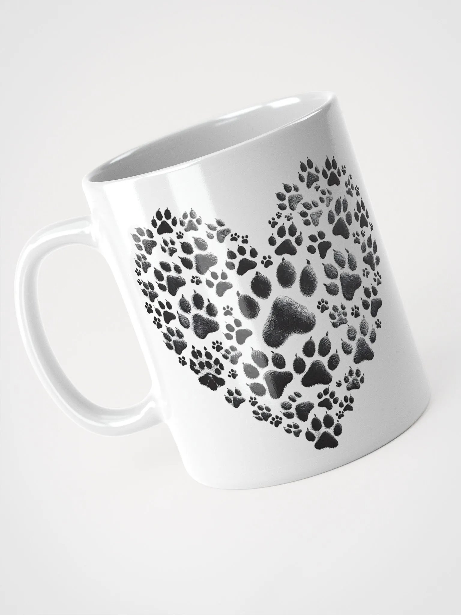 Paws of Love White Glossy Mug product image (2)