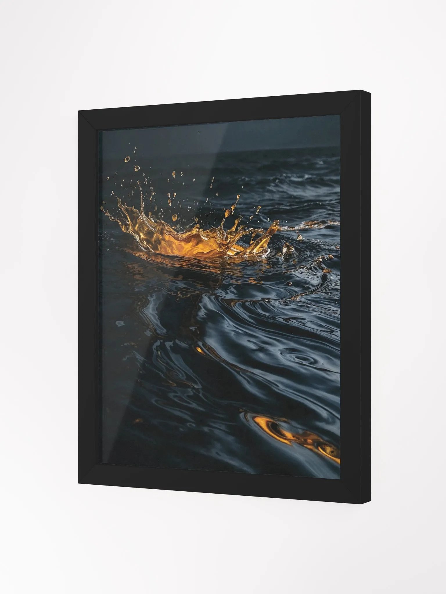 Golden Splash Framed Matte Print product image (10)