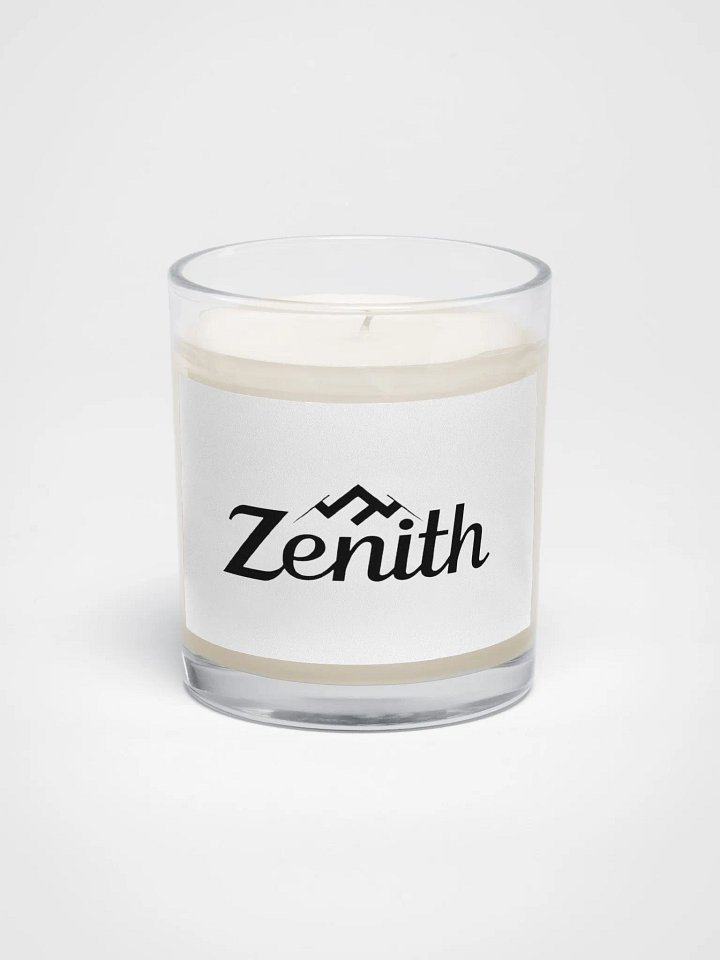 Zenith Unscented Soy Wax Candle - Clear Glass Jar, 1.2 lbs product image (1)