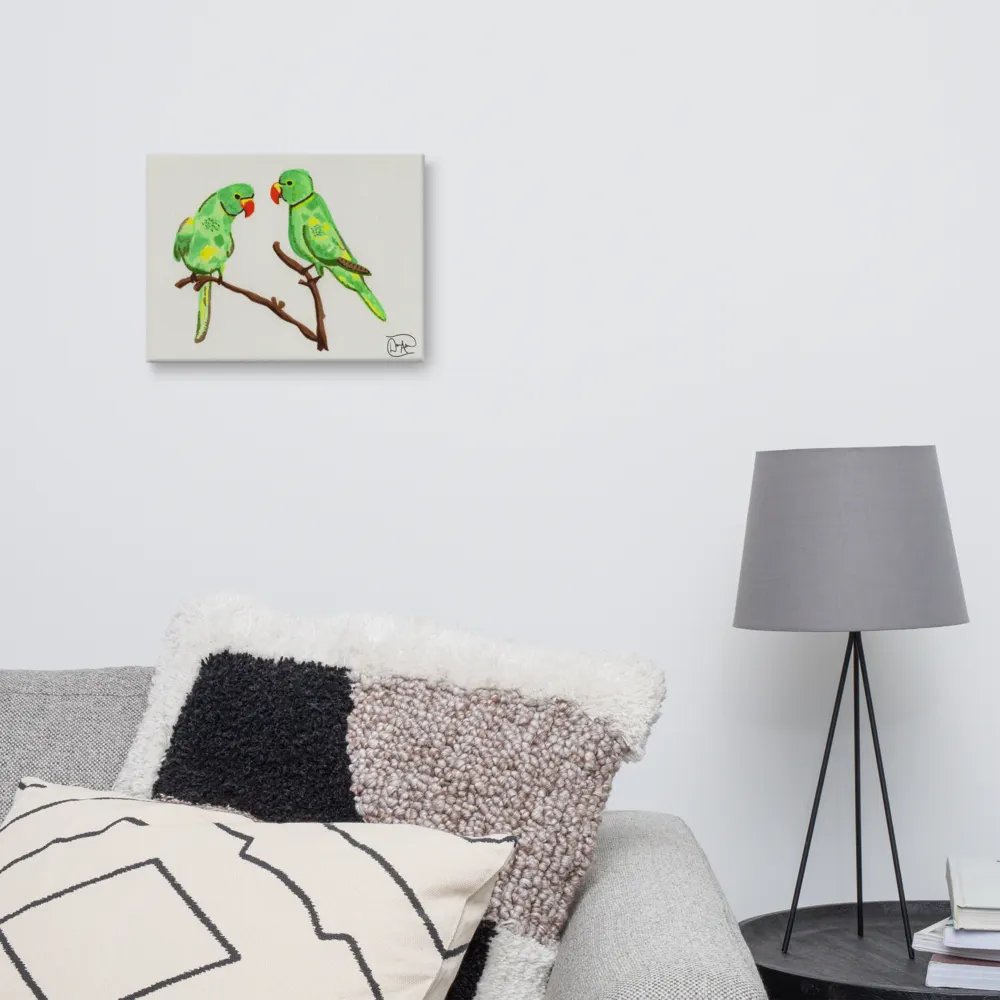 Birbs at the Window Watercolour Canvas product image (10)