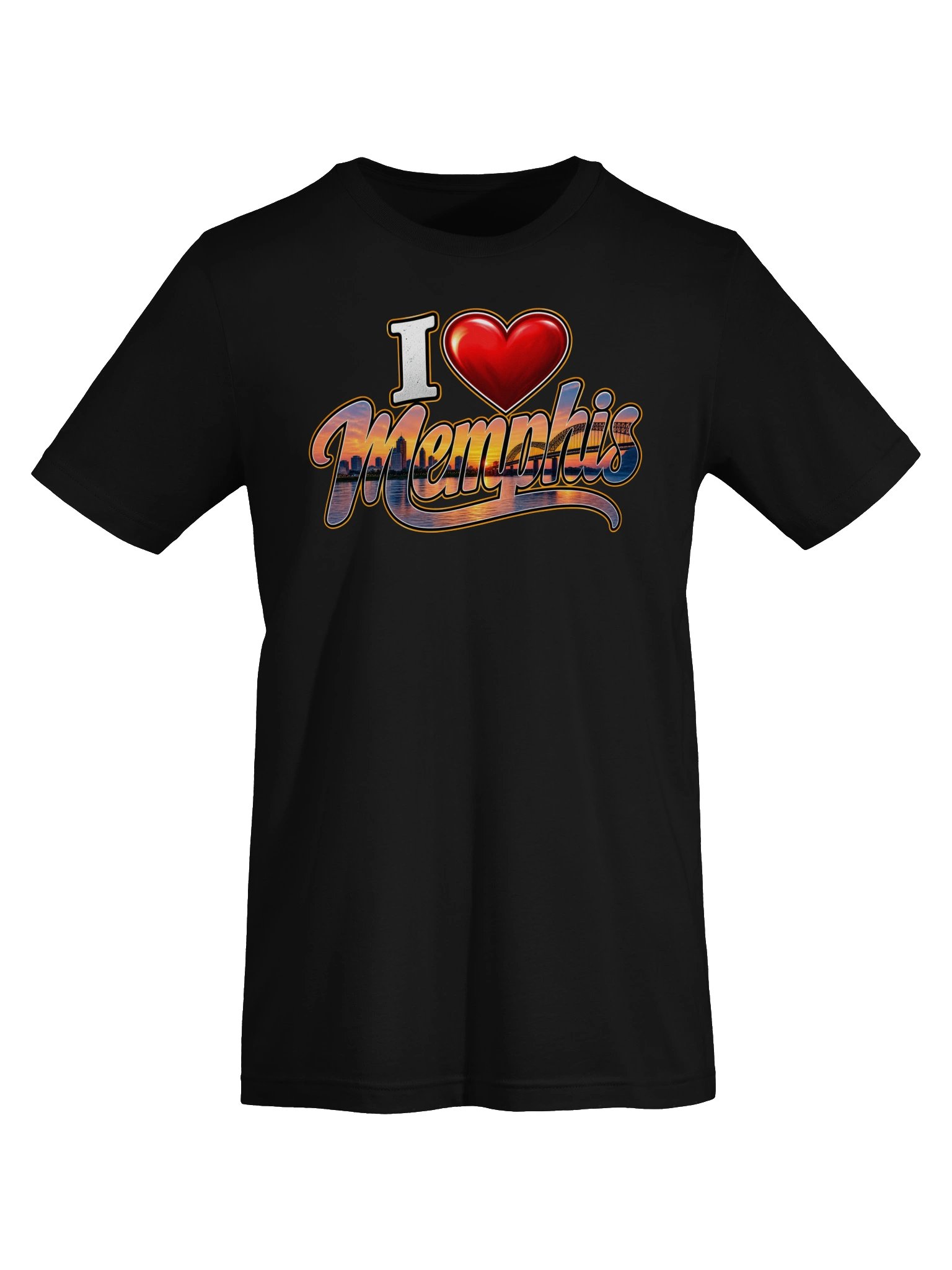 I Heart Memphis Sunset Skyline Tee product image (33)