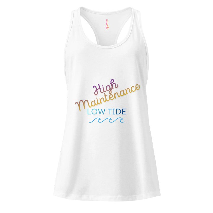 High Maintenance/Low Tide Racerback Tank product image (2)
