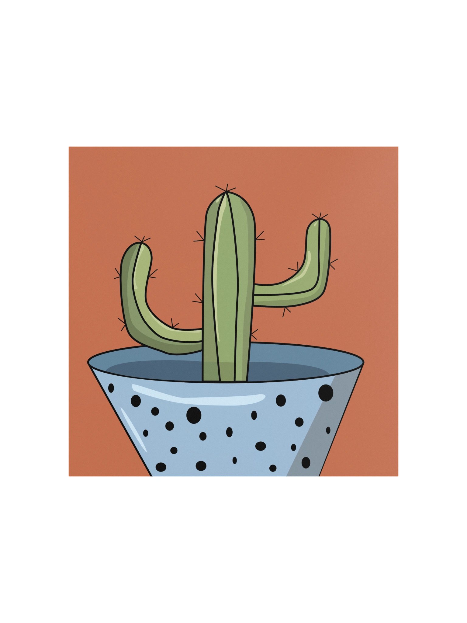 The Saguaro Design - "Free Hugs" Cactus Archival Poster product image (2)