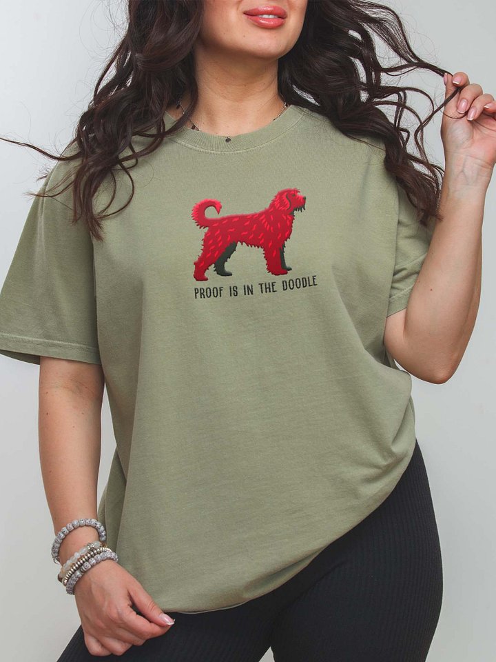 Proof Is in the Doodle T-Shirt(Embroidered) of a Doodle(Chocolate) product image (1)