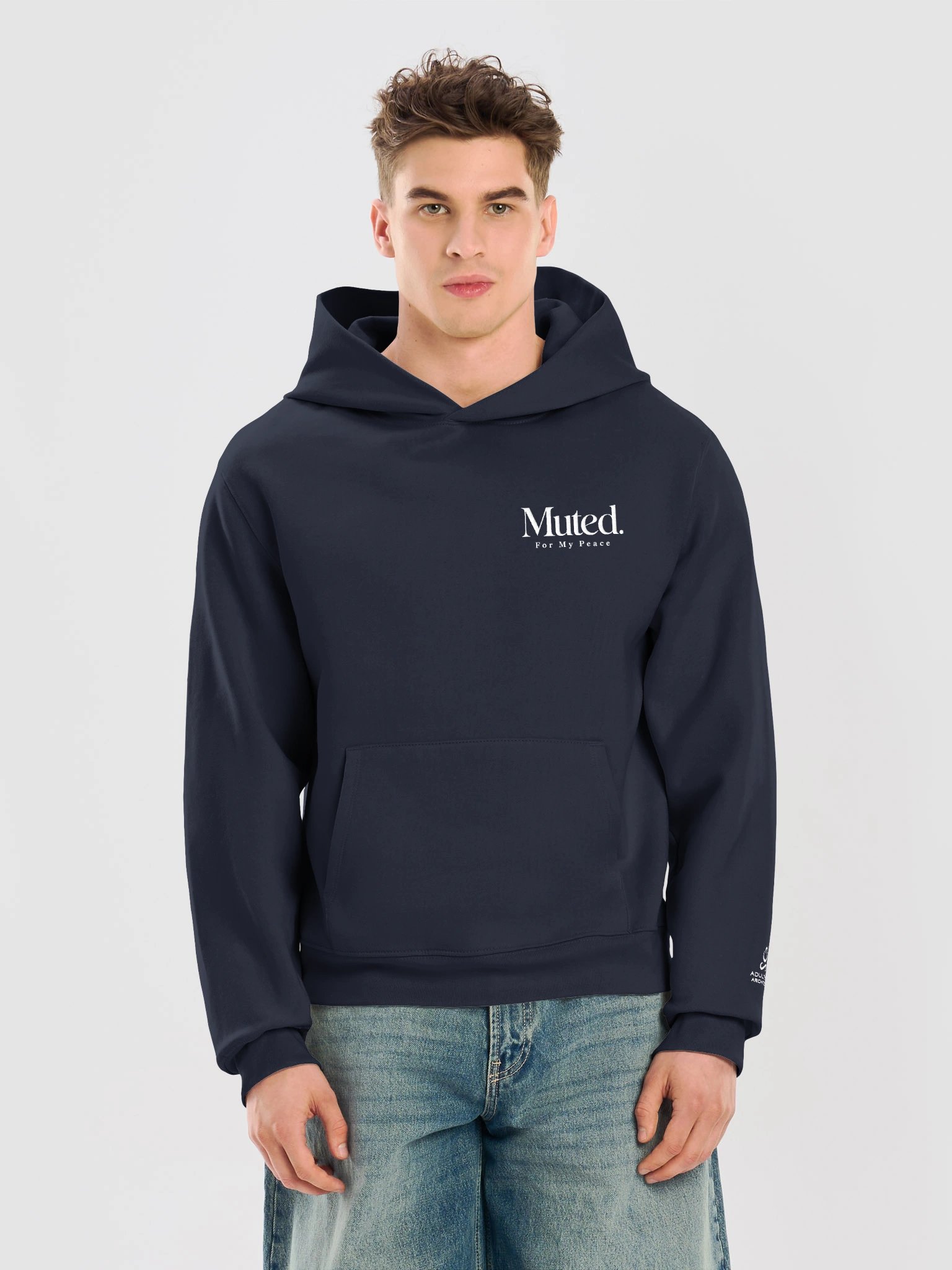 “Muted. For My Peace” — Bella+Canvas Unisex Oversized Midweight Hoodie product image (5)