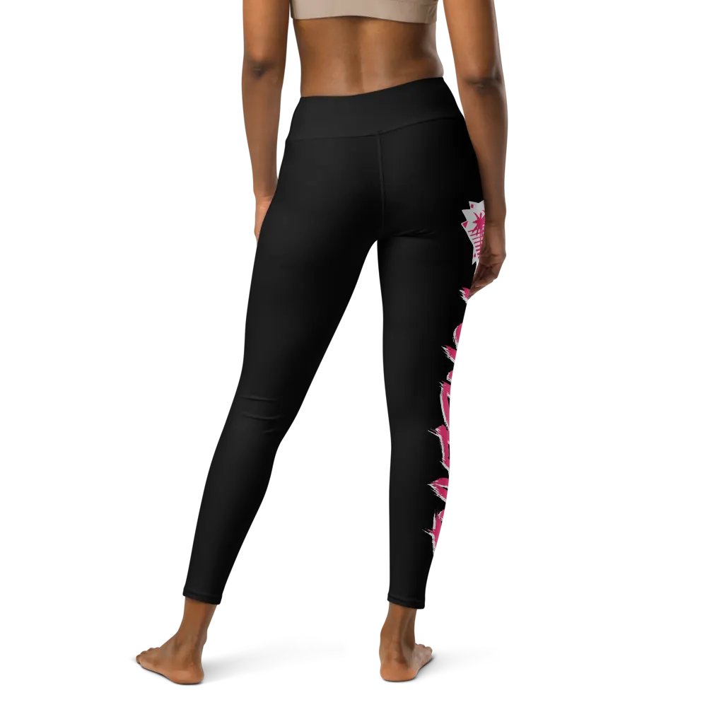 Leggings Loud Pink Black product image (3)