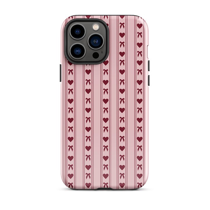 Bows & Hearts iPhone Case product image (1)