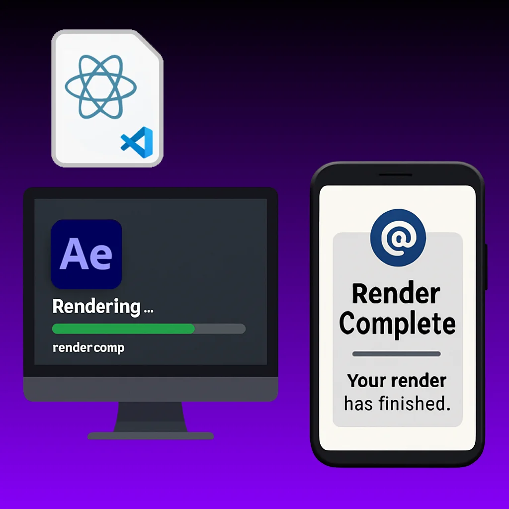 Render and Notify script for After Effects product image (1)
