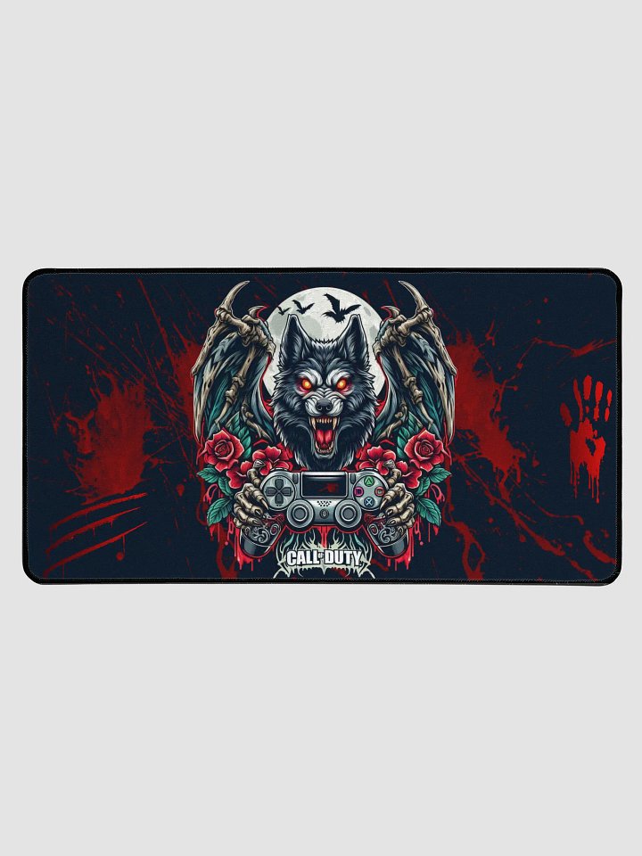 Glowing Wolf Call of Duty Desk Mat product image (1)