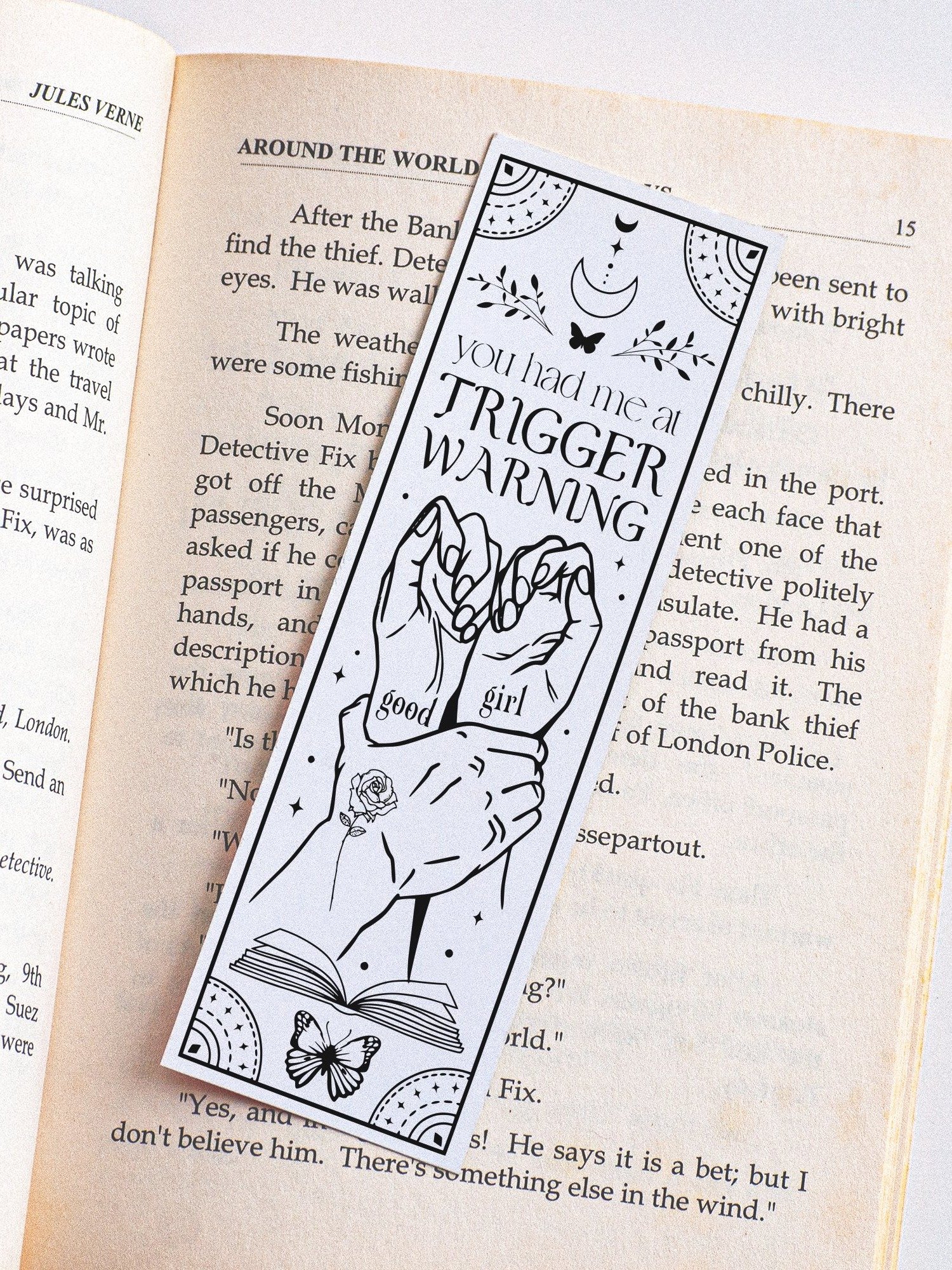 Smut Book Reader Bookmark SVG, Trigger Warning, Good Girl Dark Romance, Book Lover DIY Gift for Sister, Bestie, Daughter, Digital Download product image (4)