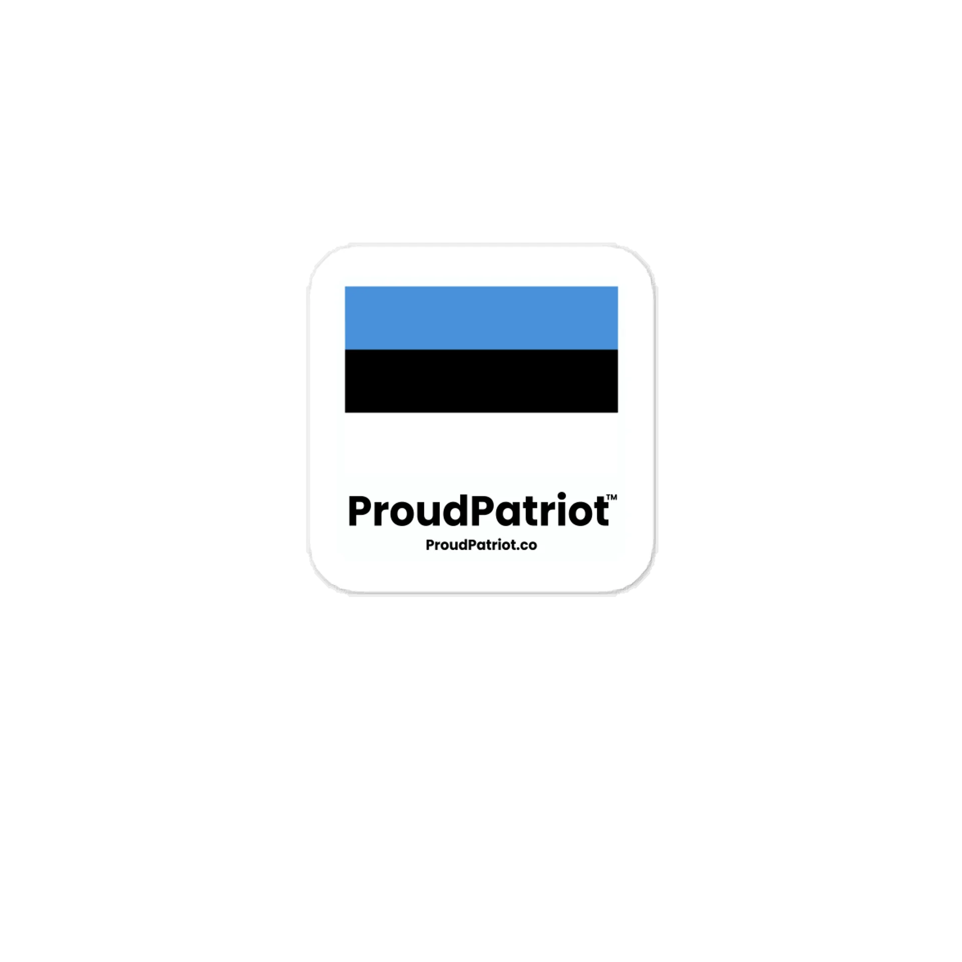 Estonia Flag Vinyl Sticker product image (1)