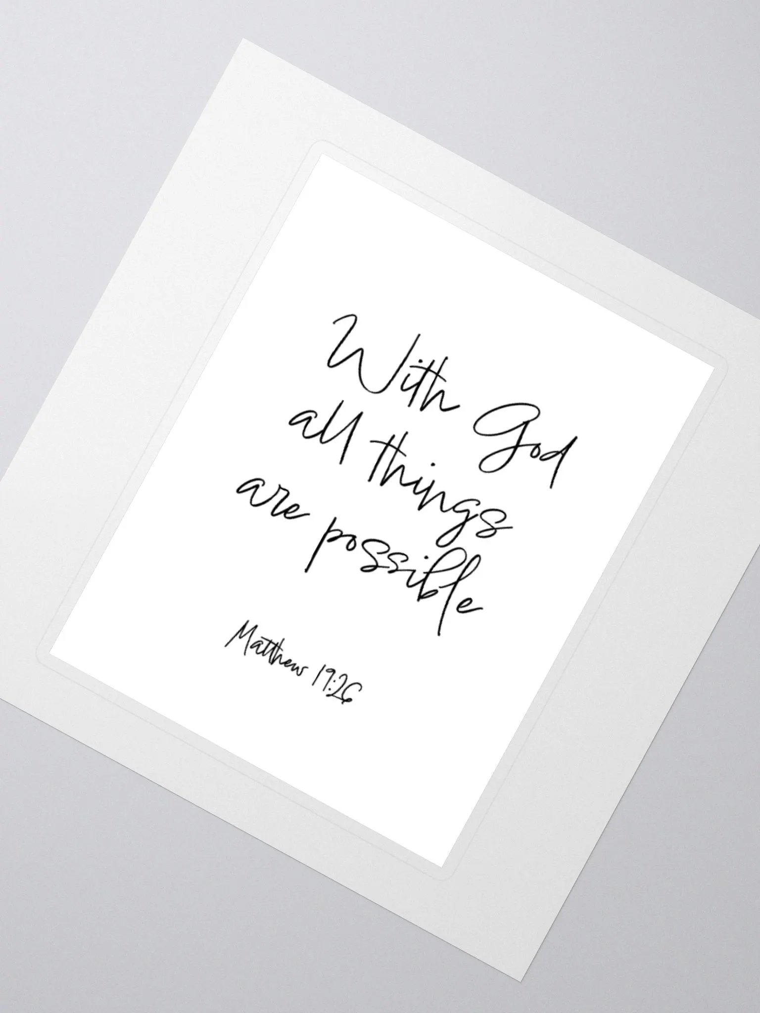 With God All Things Are Possible - Sticker product image (2)