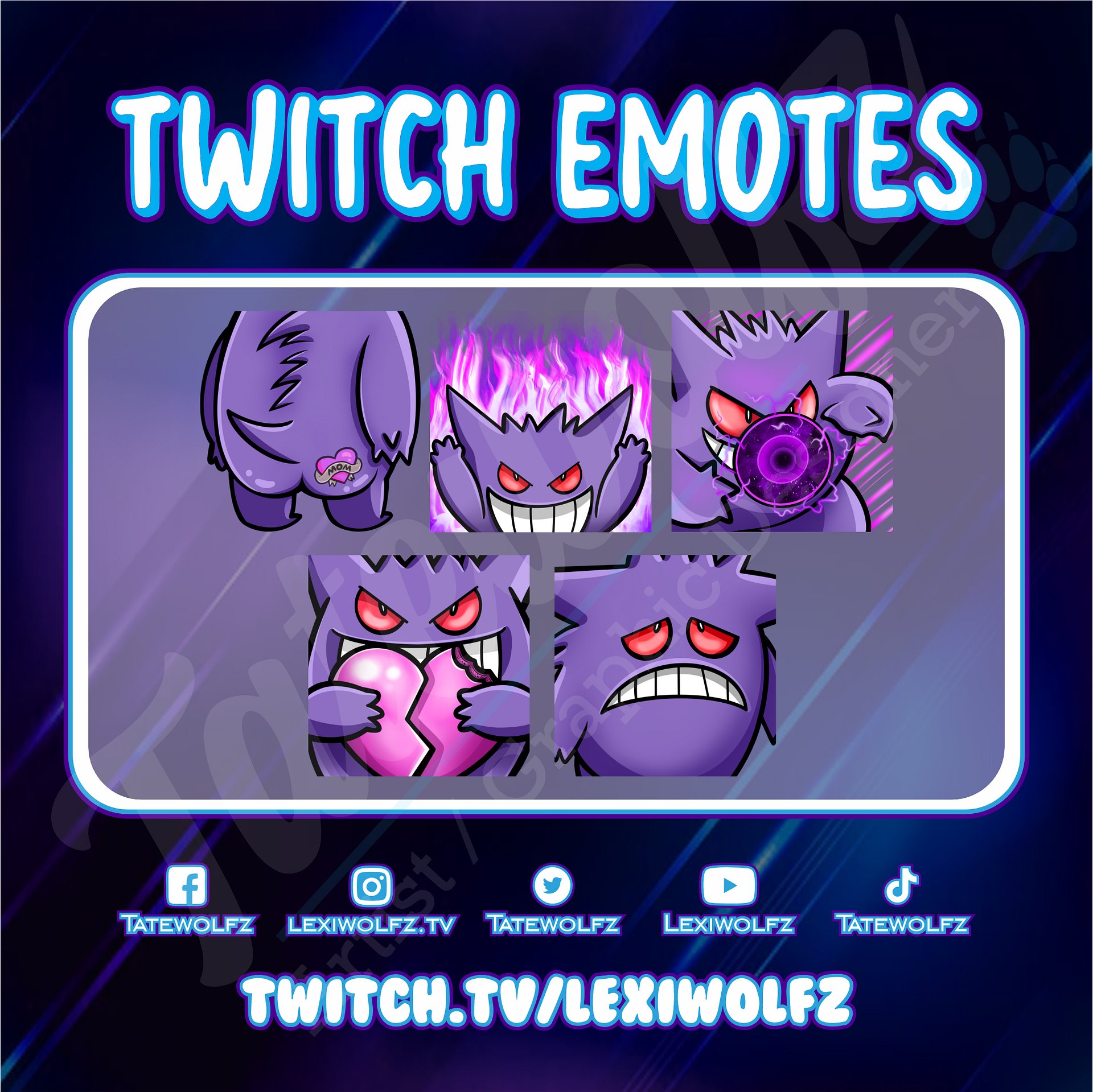 Twitch Emotes: Pokemon Gengar product image (1)