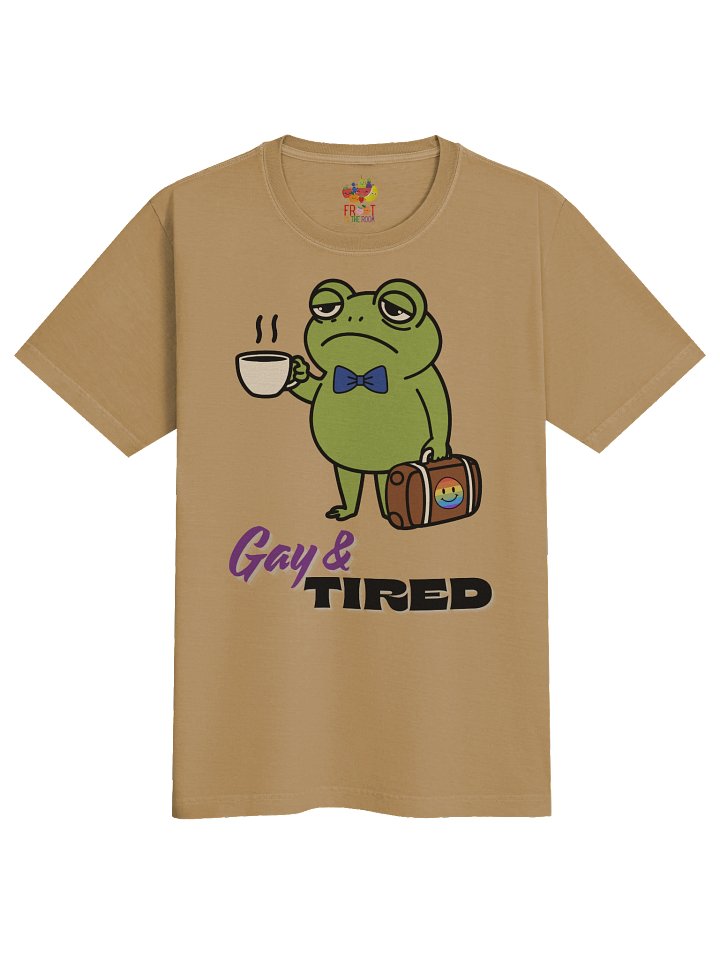 Gay & Tired Frog Tee (Heavyweight Comfort-fit) product image (2)