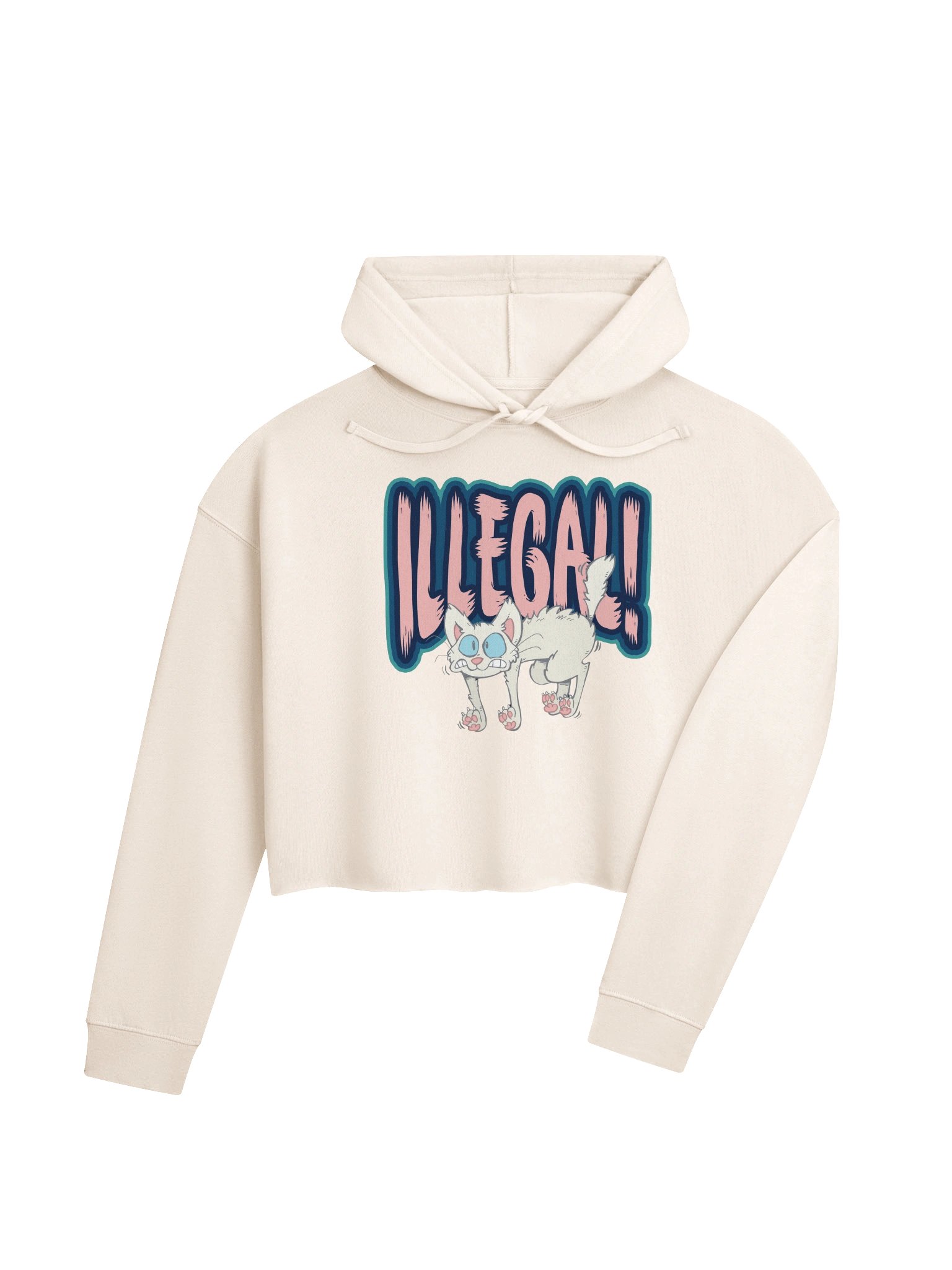 ILLEGAL!!! - Cropped Hoodie product image (20)