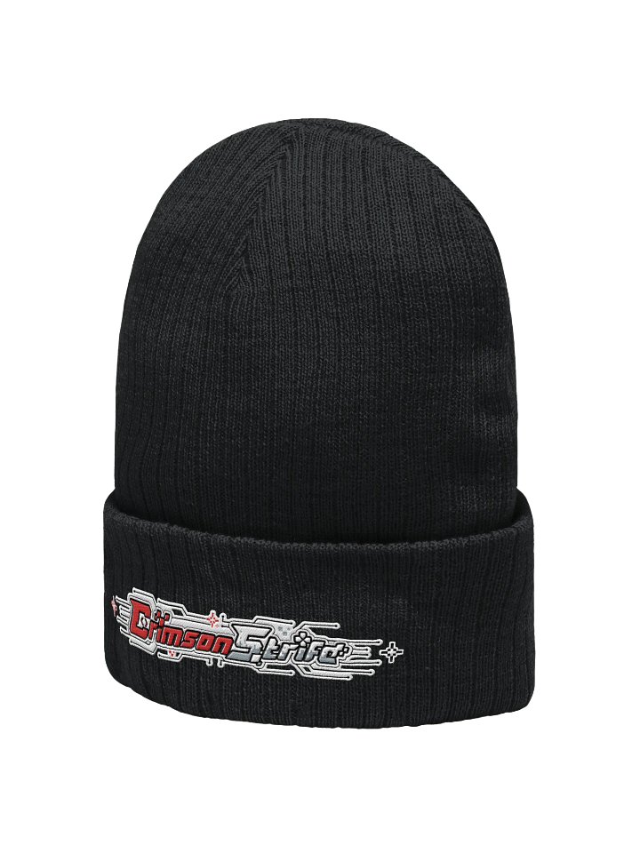 CrimsonStrife Ribbed Beanie product image (2)