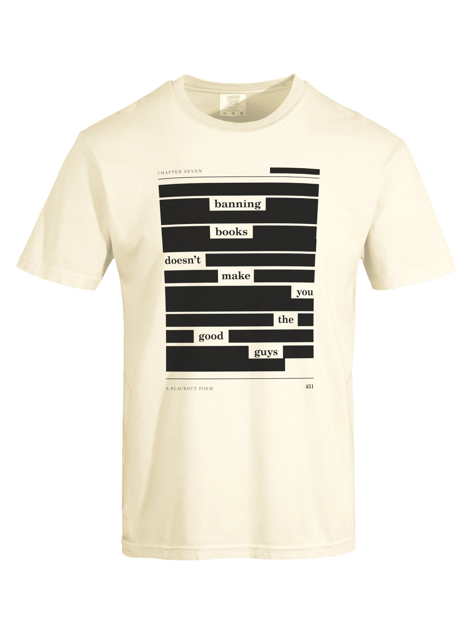 Banning Books — Blackout Poem Tee (Light) product image (9)