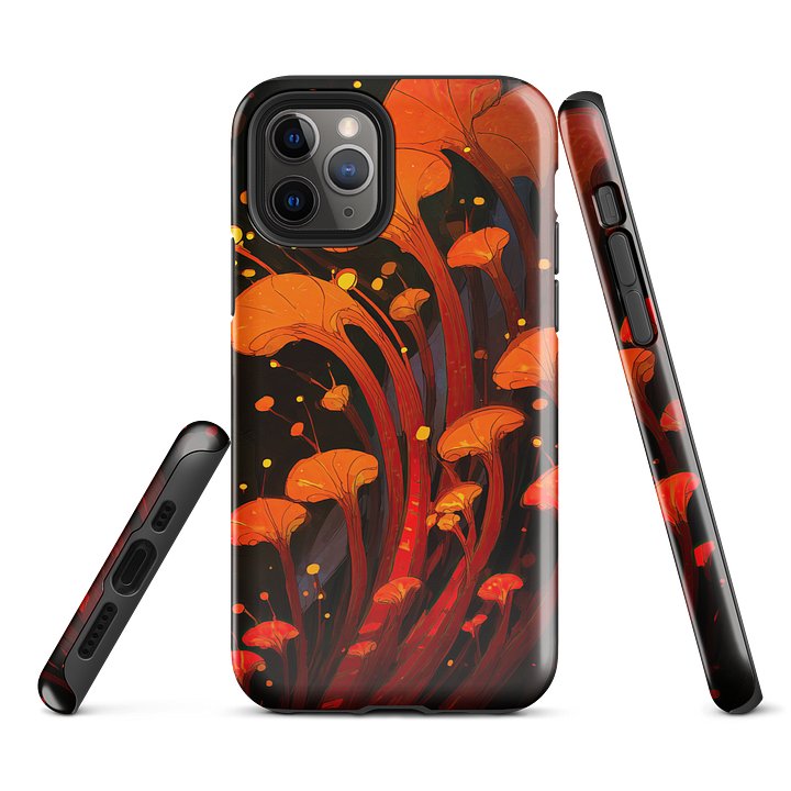 Ember Bloom iPhone Case – Abstract Orange Glow Organic Design product image (2)