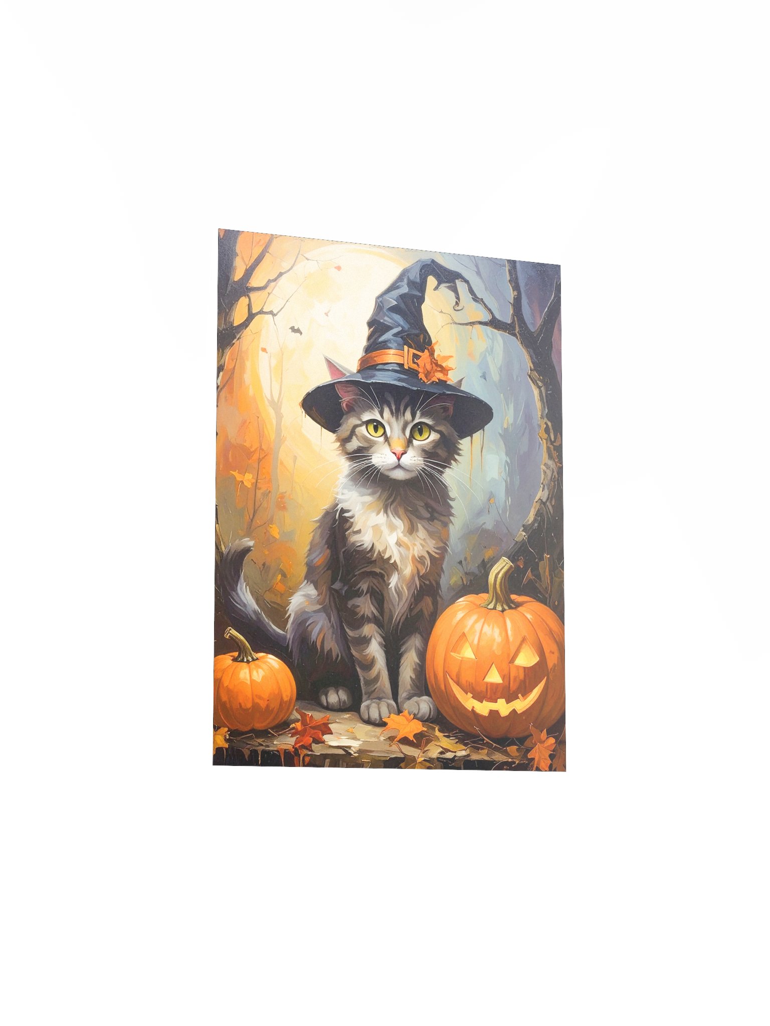 Halloween Cat with Pumpkins product image (3)