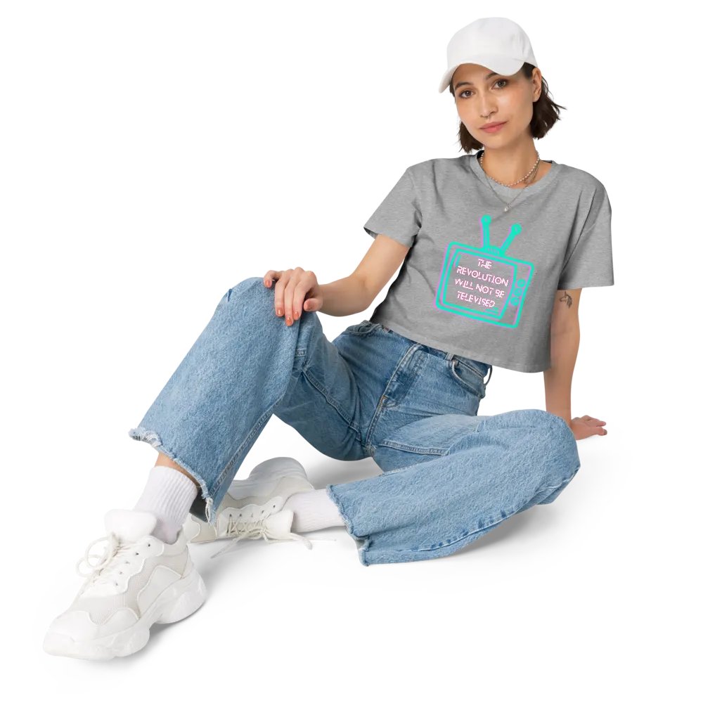 The Revolution Will Not Be Televised Crop Top product image (7)