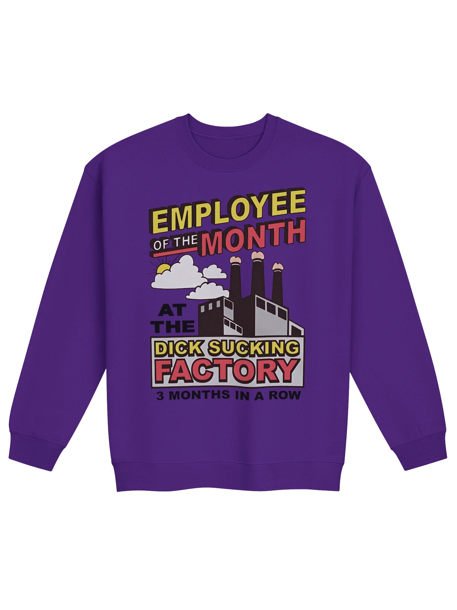 Employee Of The Month At The Dick Sucking Factory Sweatshirt product image (1)