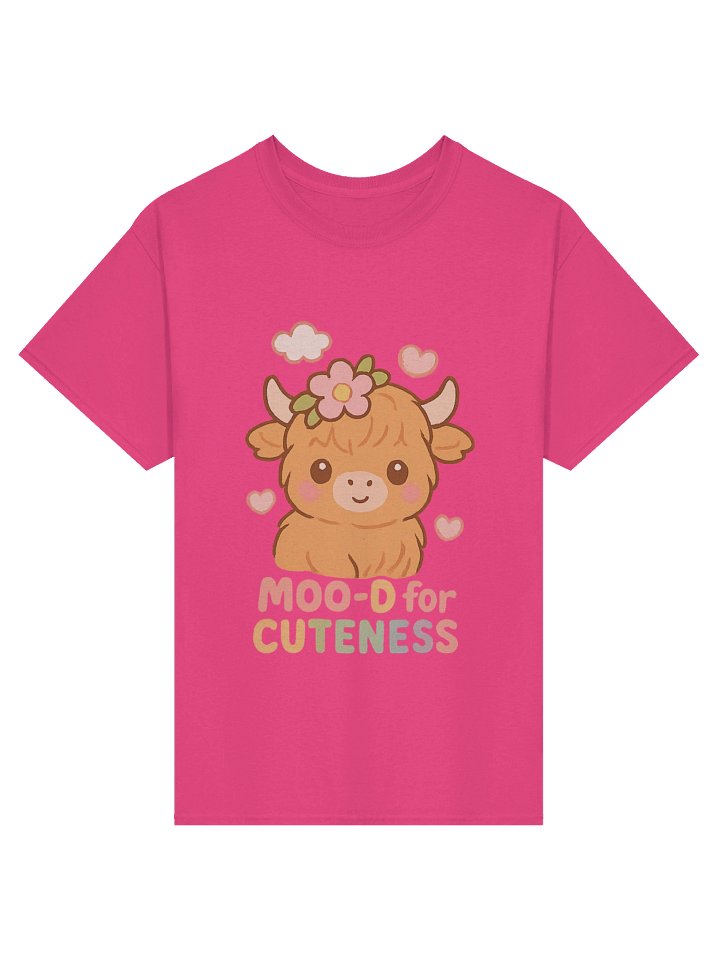Moo-d for Cuteness Adult T-Shirt product image (49)