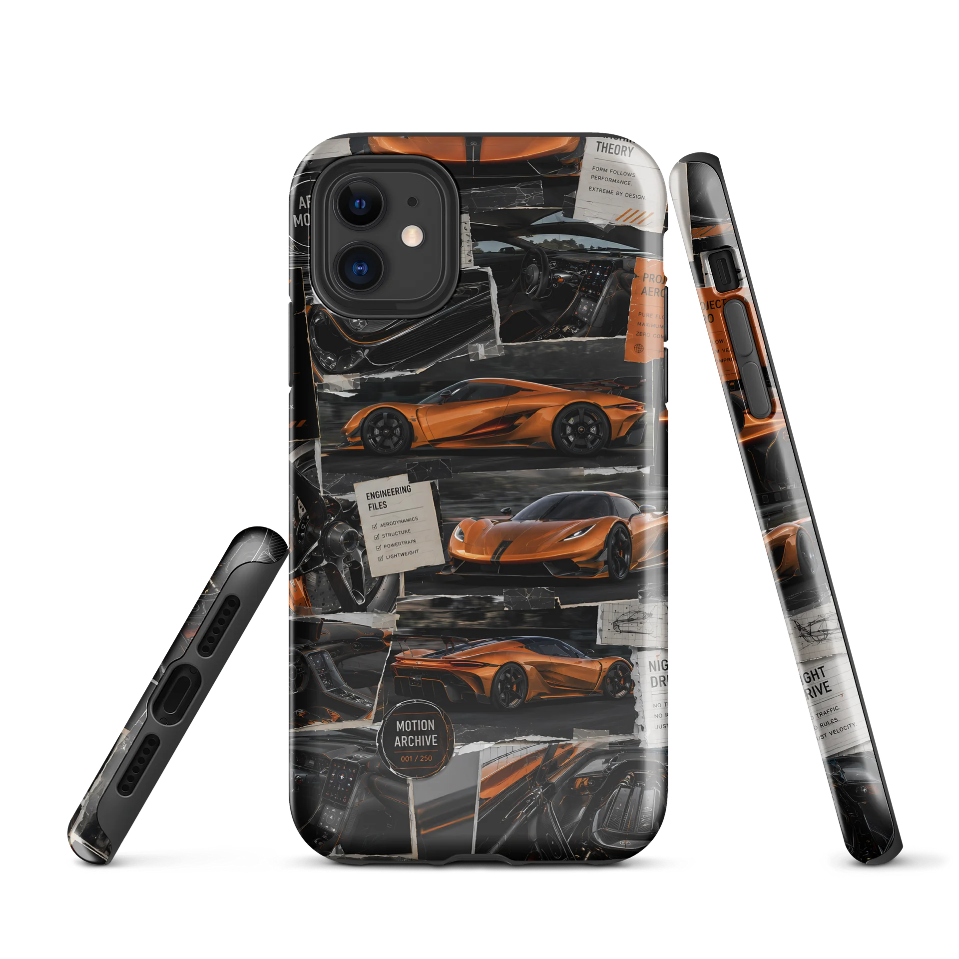 Velocity Lab Metallic Orange Collage Premium Tough Case product image (1)