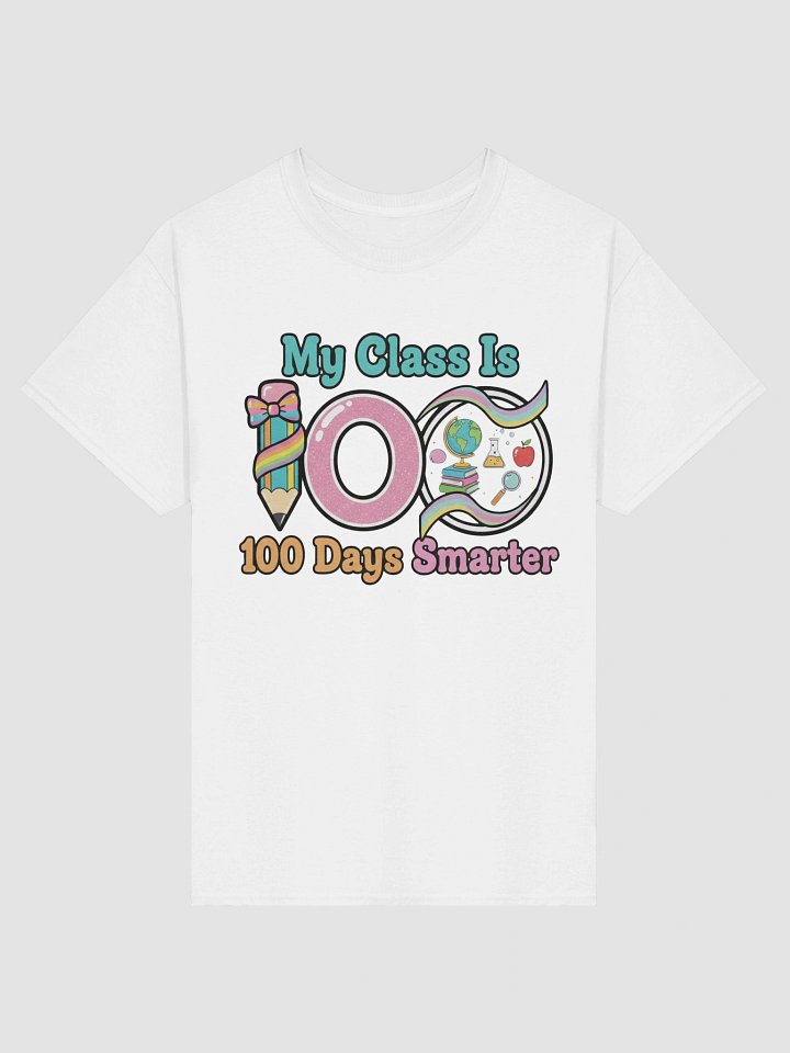 100 Days of School Teacher Shirt - Cute Rainbow Pencil 100th Day Outfits product image (2)