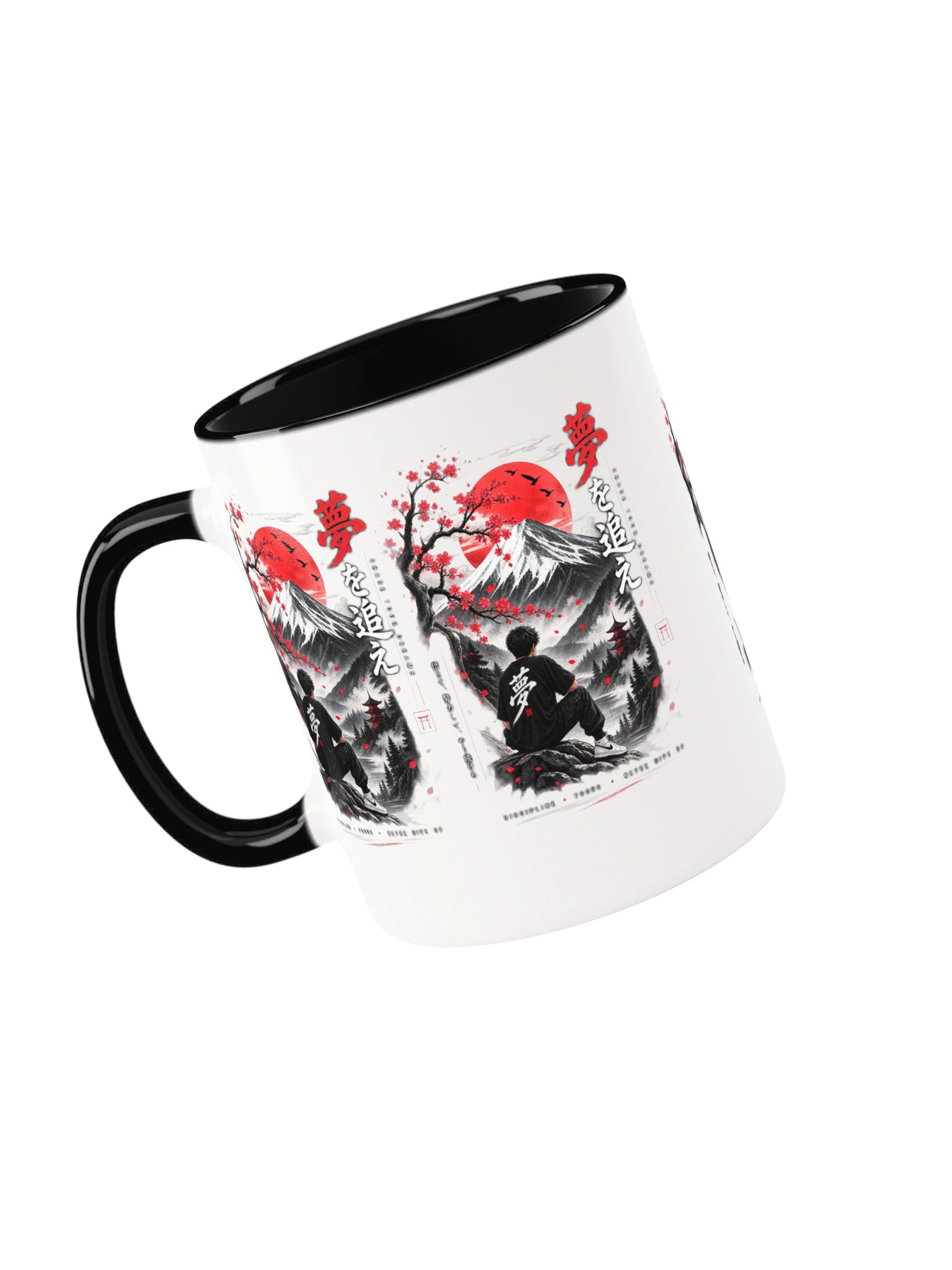 Japanese Samurai Mountain Mug – Red Sun Japanese Aesthetic Coffee Cup product image (24)