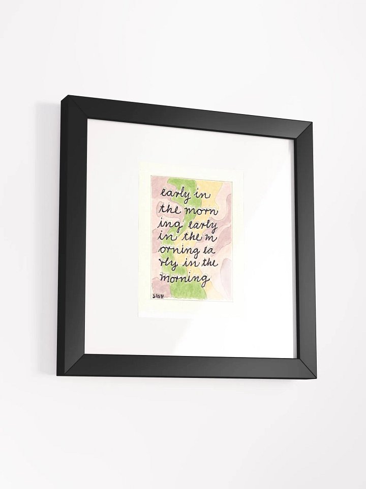 early in the morning Panel Card Print Framed product image (2)