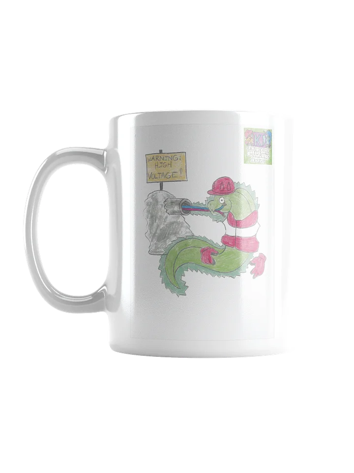 Electrician Eel Mug, Green Moray, Red Gear, 11 Ounces product image (1)