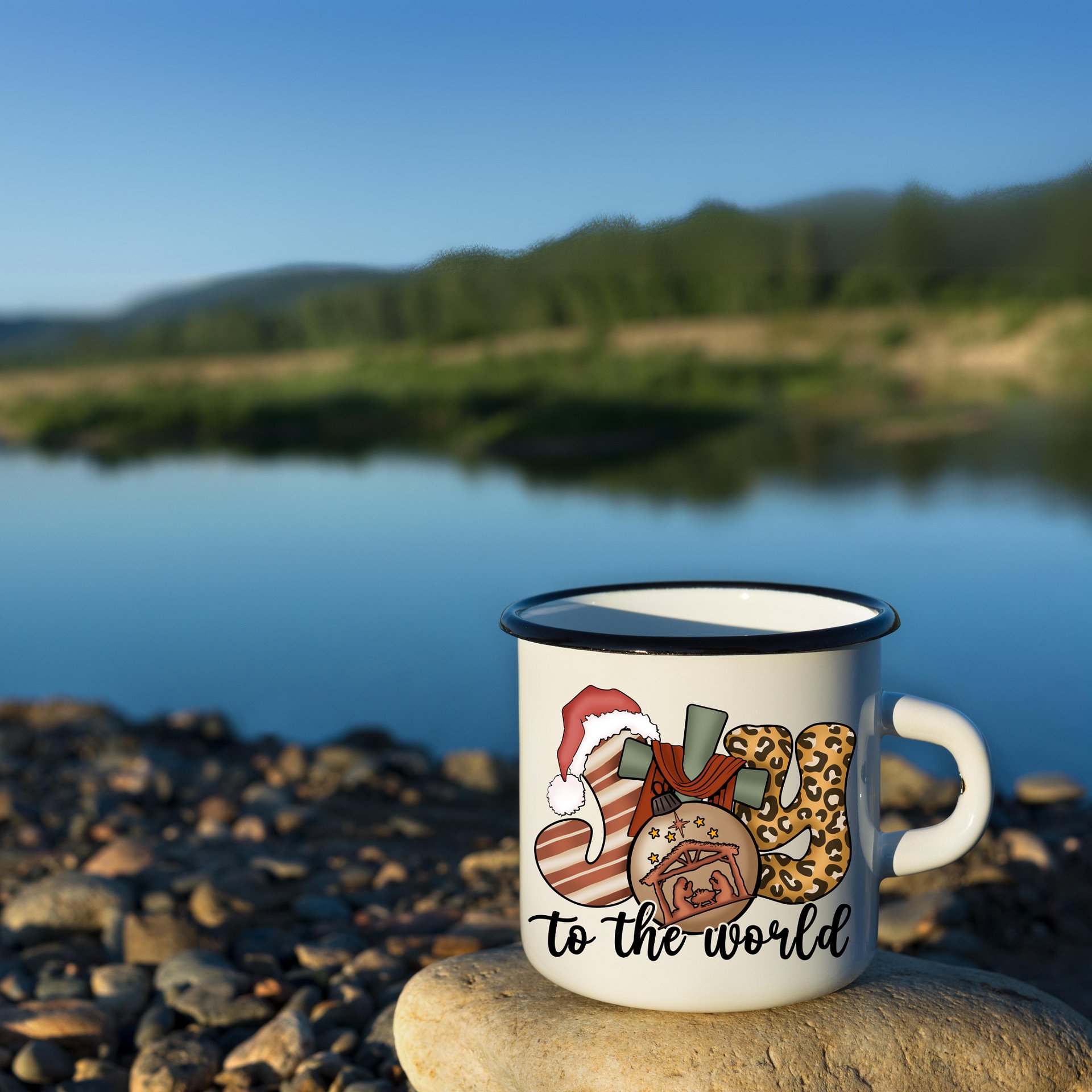 Joy to the World Enamel Mug product image (1)