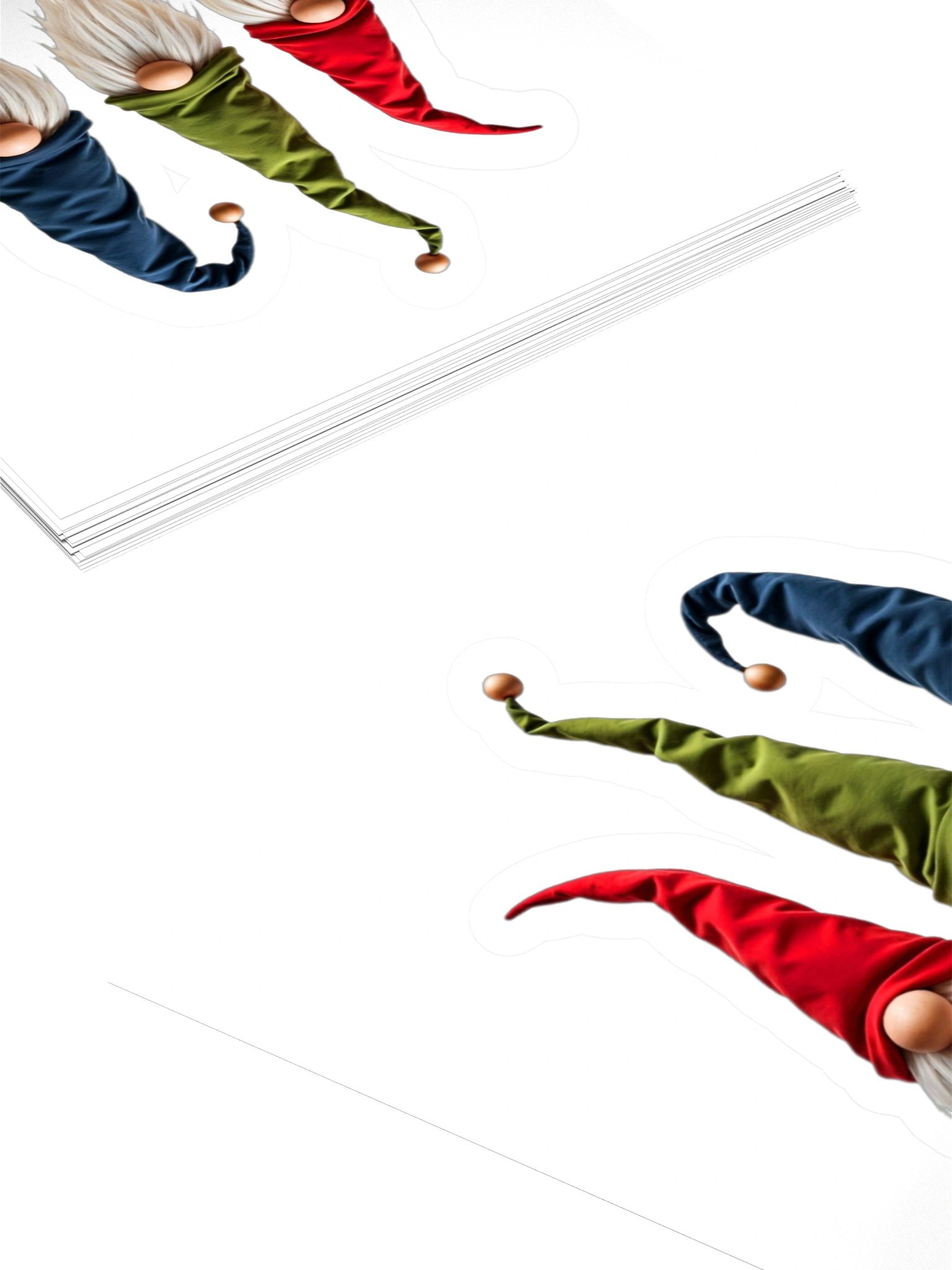 Triple Cute Gnomes - Cut Sticker product image (4)