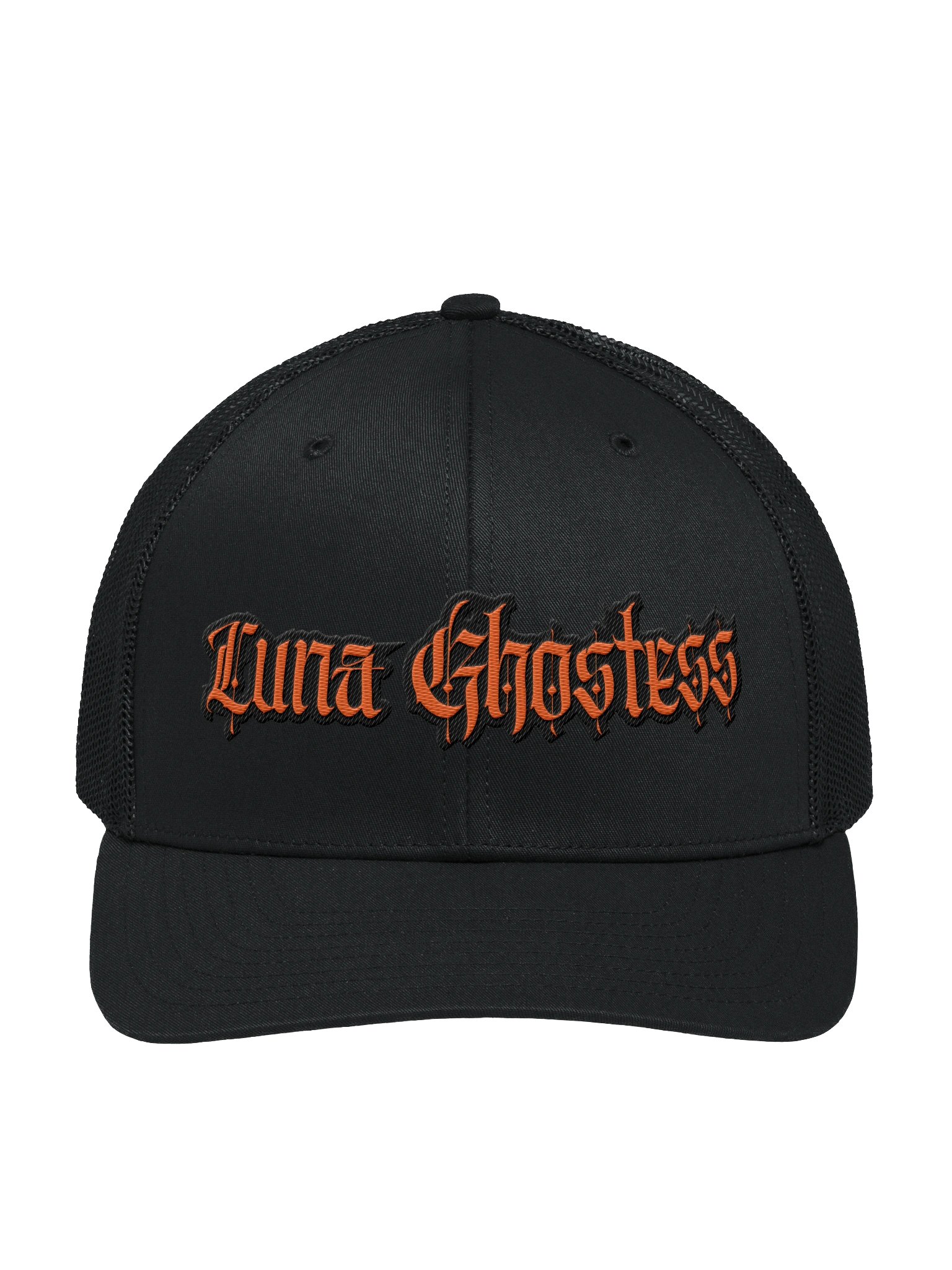 Luna Ghostess Trucker Hat (Orange) product image (1)