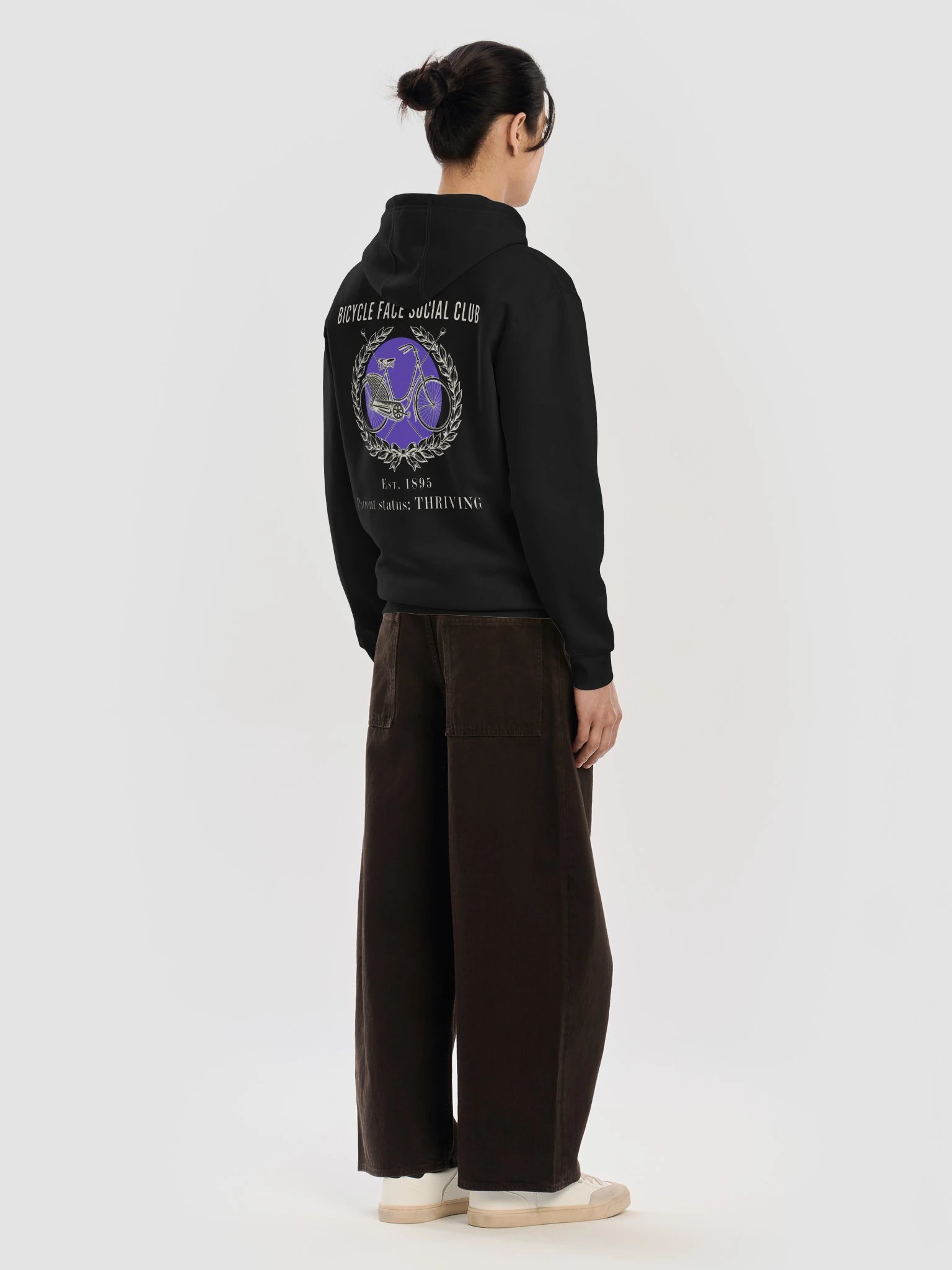 Bicycle Face Social Club Zip Hoodie (dark colours) product image (8)