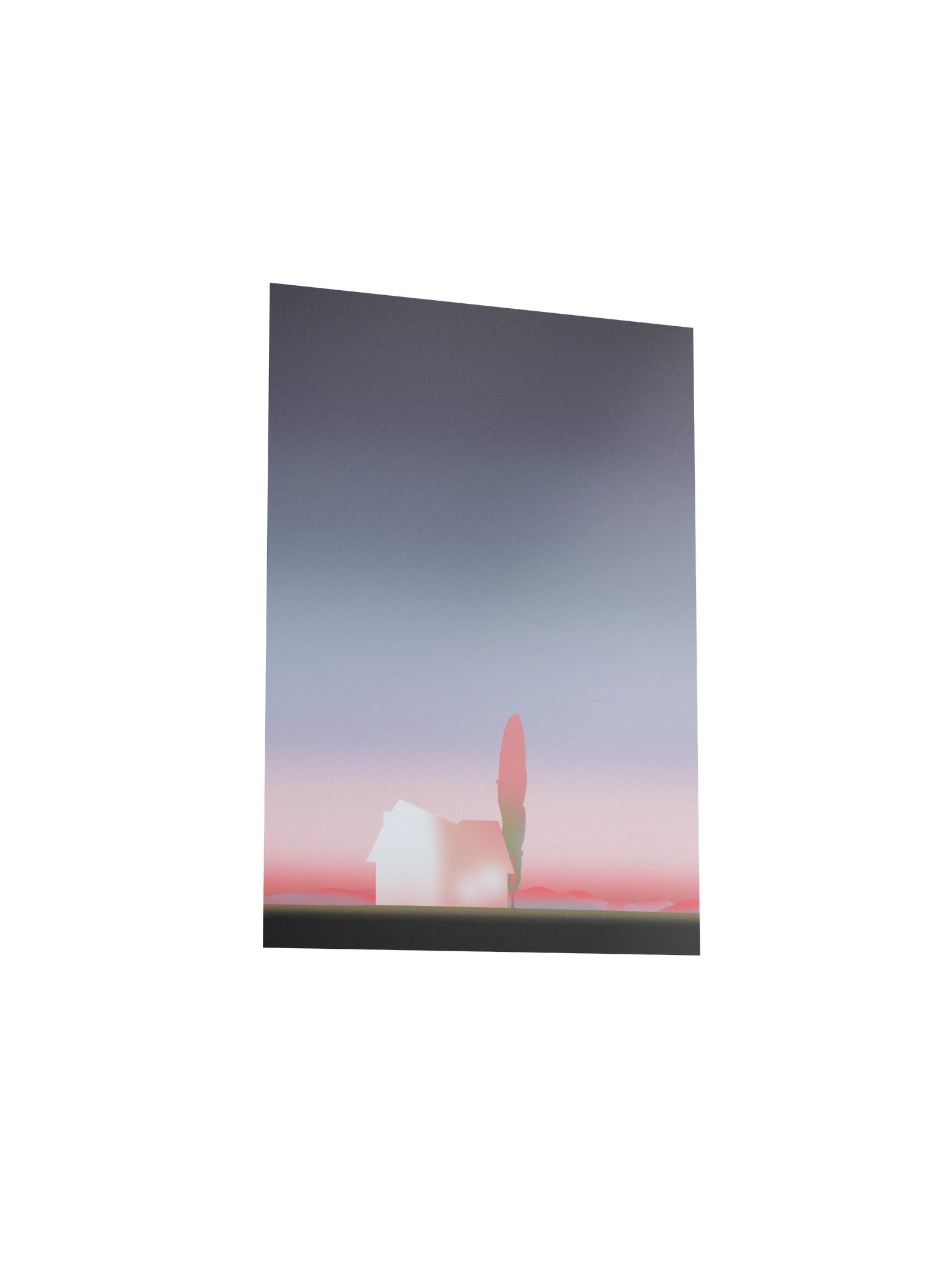 Serene Dusk – Minimalist Landscape Art Print product image (19)