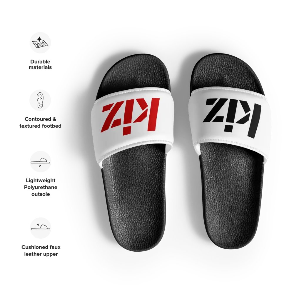 KIZ MEN'S SLIDES - WHITE / BLACK / RED product image (4)