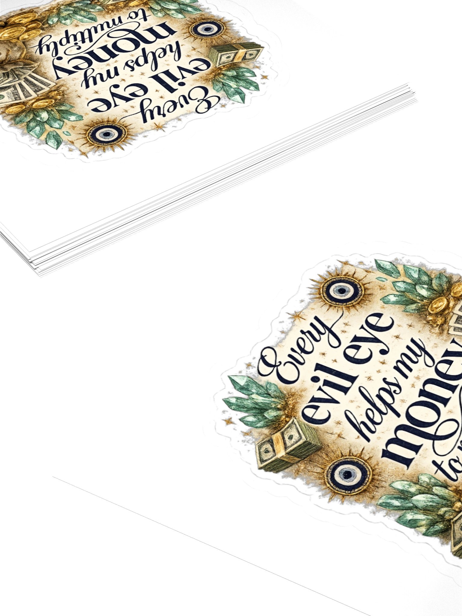 Evil eye to money spell sticker product image (4)